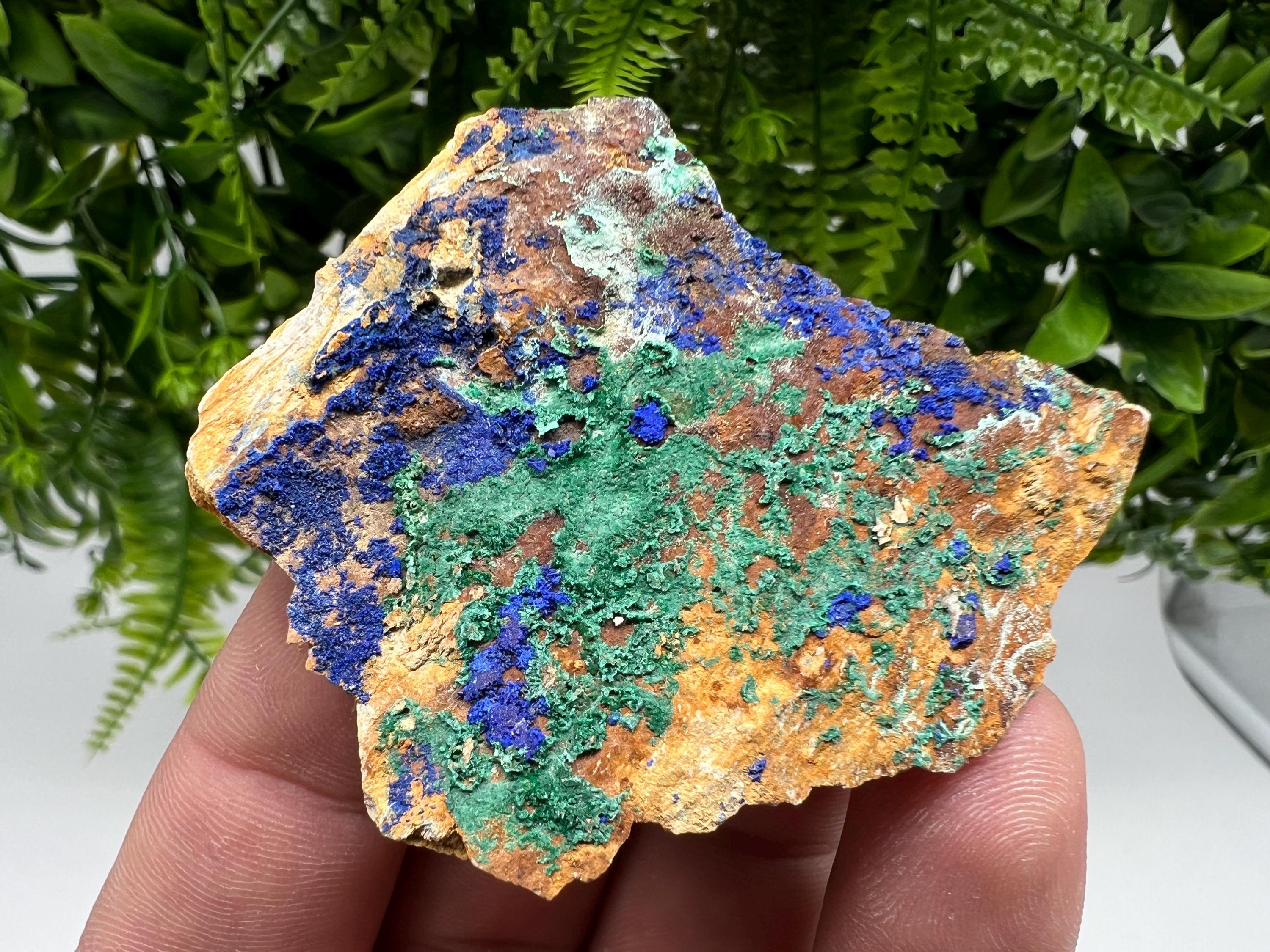 Azurite and Malachite,from Morocco,green minerals,Blue crystal,collection stone,home decor mineral,gift mineral,crystal Rare crystal mineral