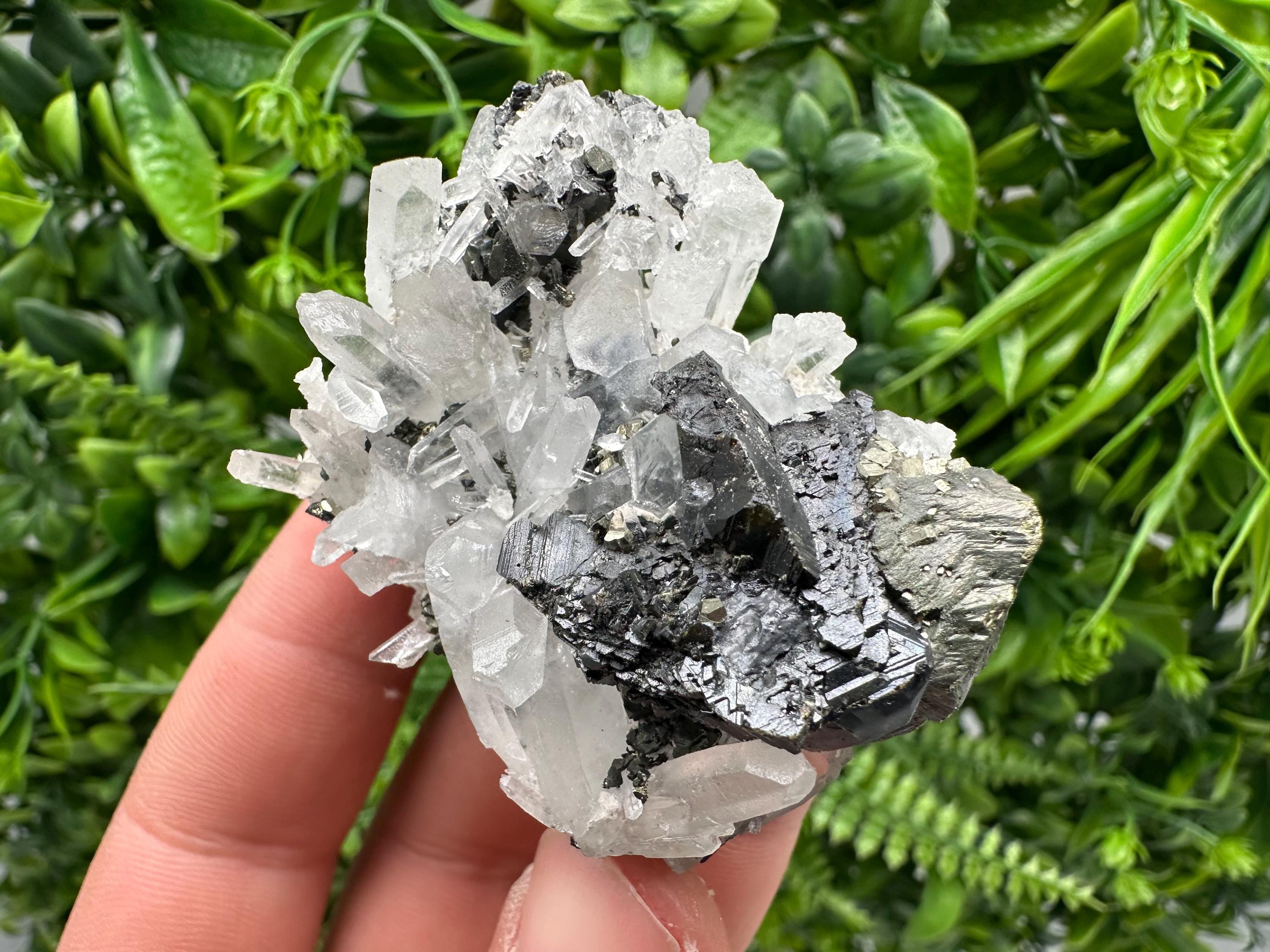 Quartz Sphalerite Chalcopyrite Mineral Specimen, Madan Bulgaria