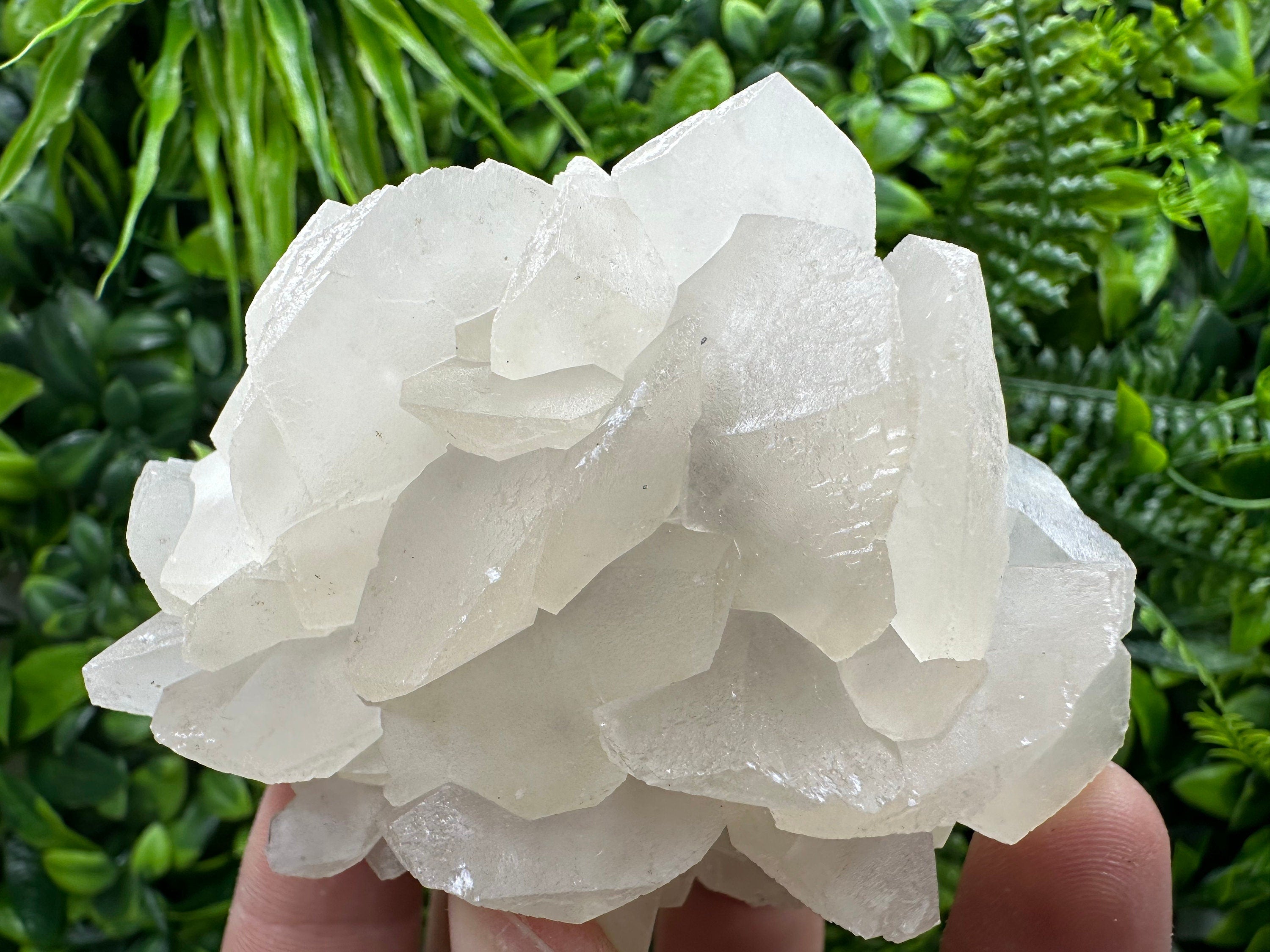 White Calcite on Matrix: Madan Bulgaria Crystal Mineral