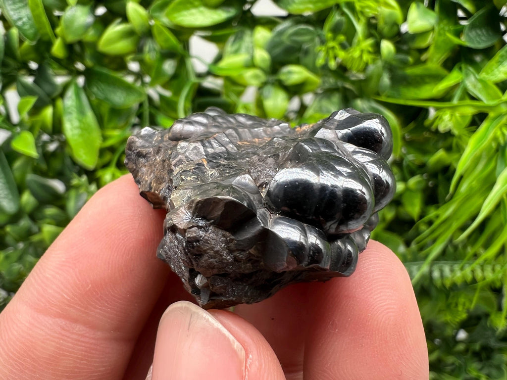 Moroccan Black Botryoidal Hematite Specimen: Chakra Reiki Crystal