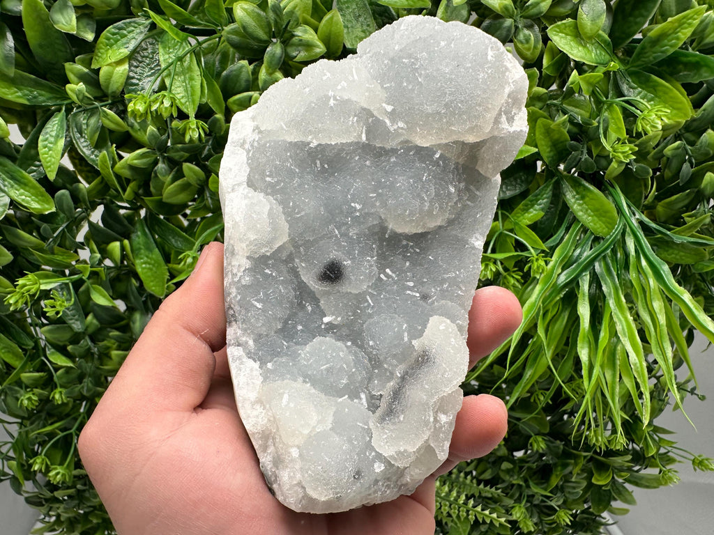 Natural Chalcedony Specimen, India Crystals, Home Decor