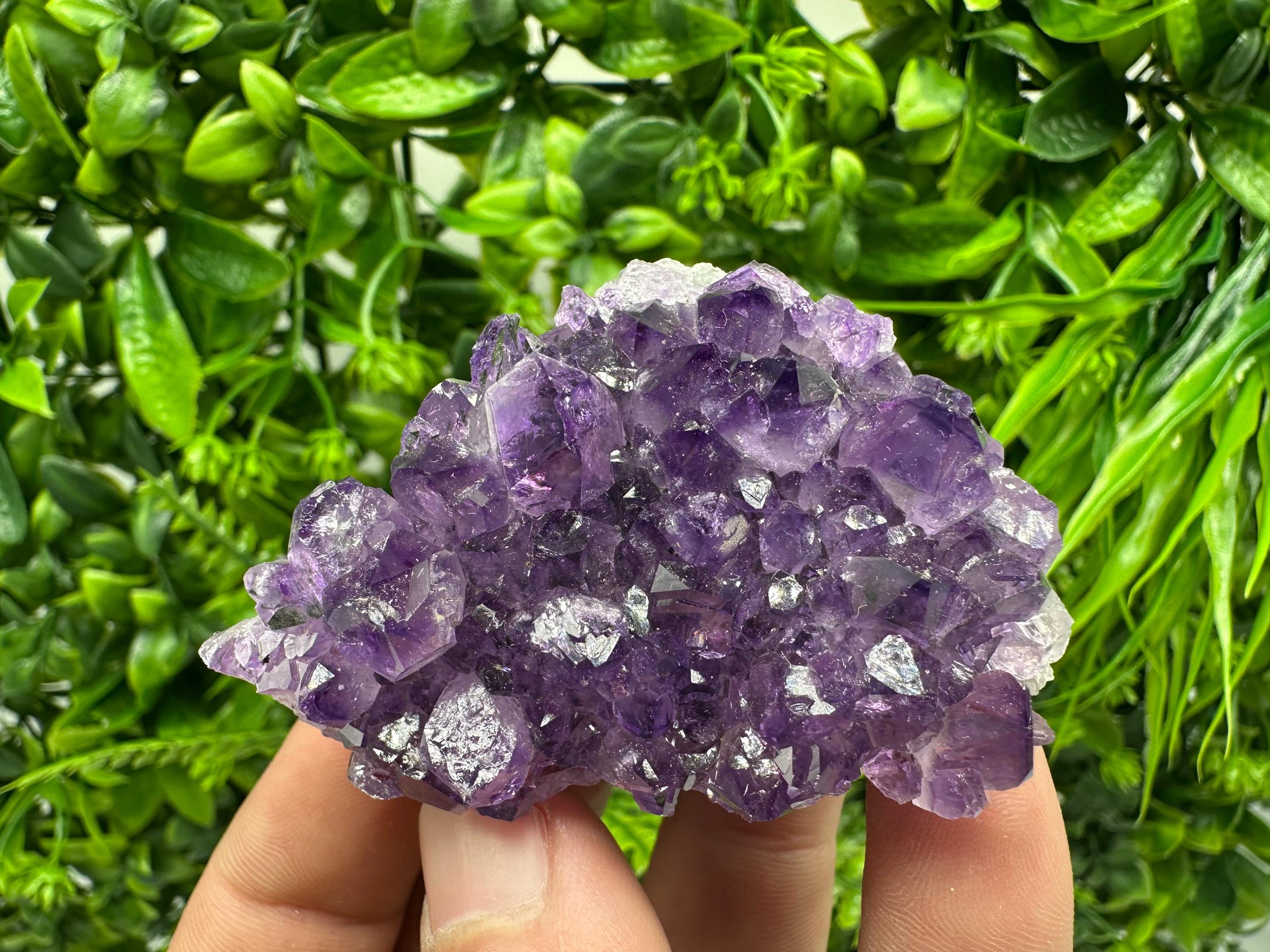Uruguay Amethyst Cluster: Purple Quartz Crystal, Home Decor