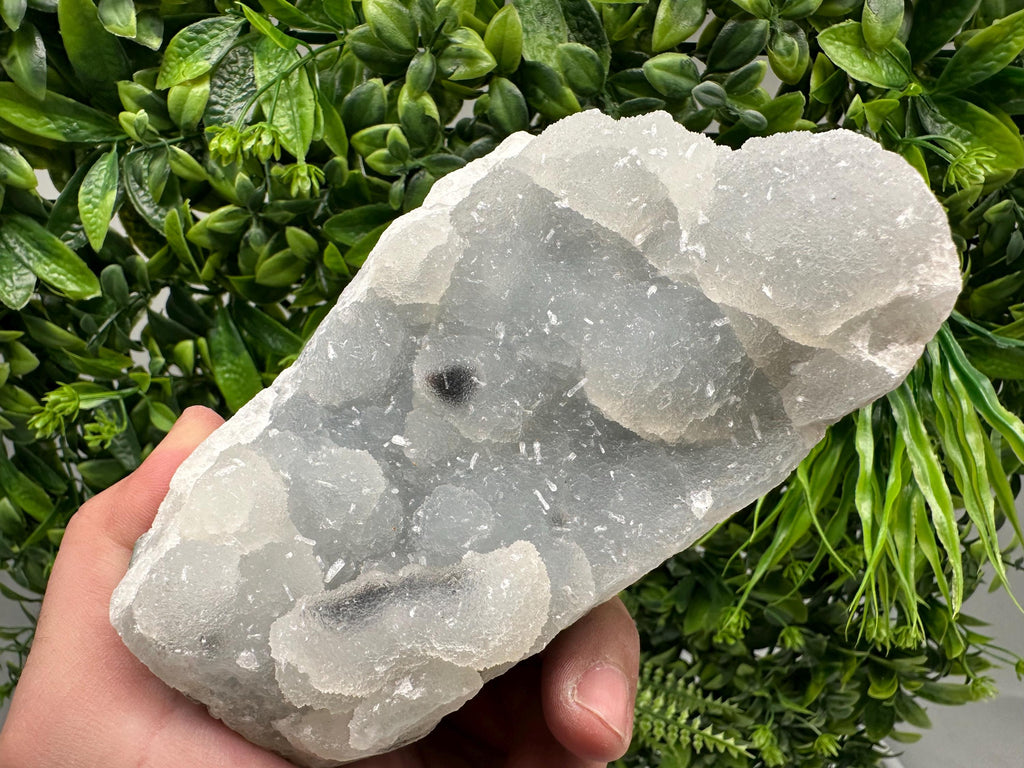 Natural Chalcedony Specimen, India Crystals, Home Decor