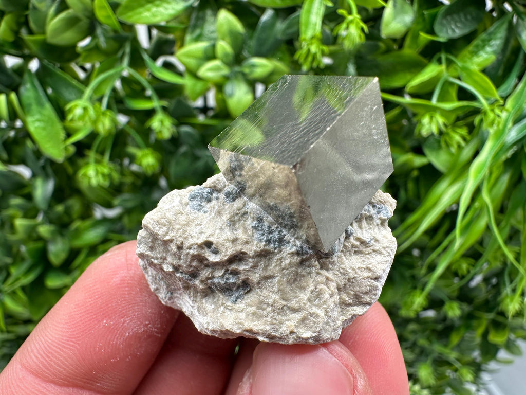 Large Pyrite Cube on Matrix, Navajun Spain, Home Decor Stone