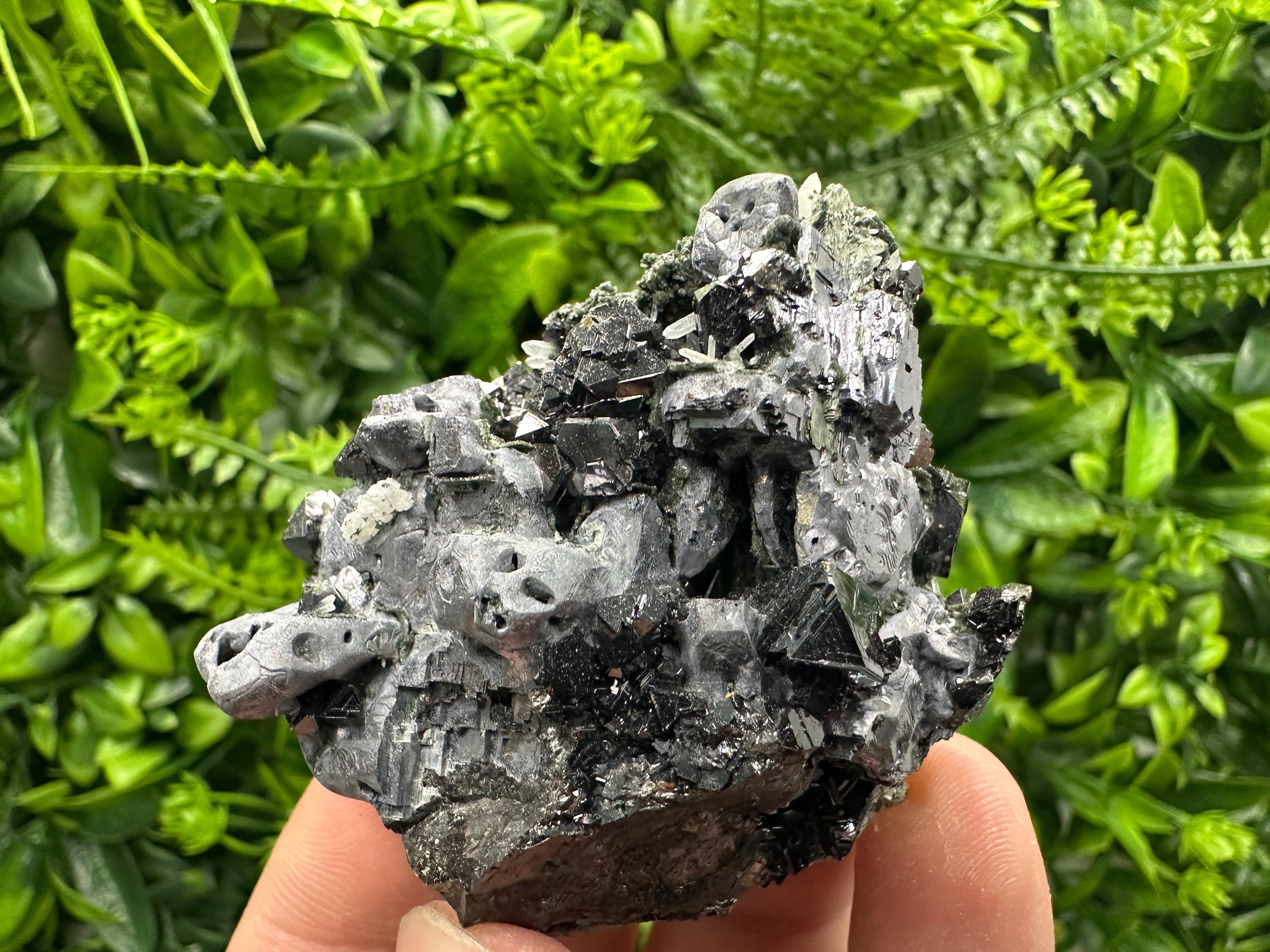 Skeletal Galena, Sphalerite, Quartz Mineral Specimen, Bulgaria