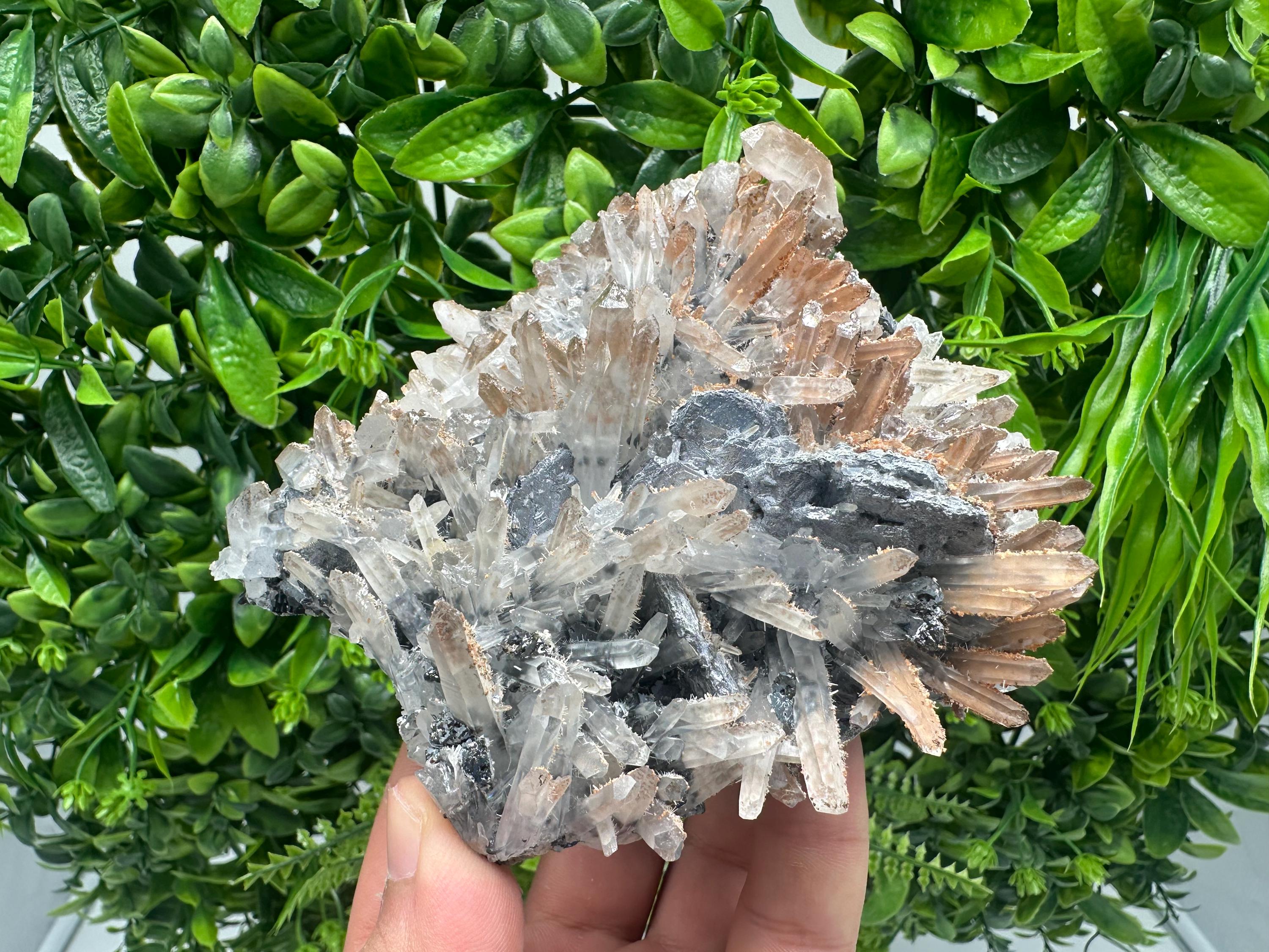 Galena Sphalerite Quartz Calcite Mineral Specimen: Krushev Dol Mine, Bulgaria