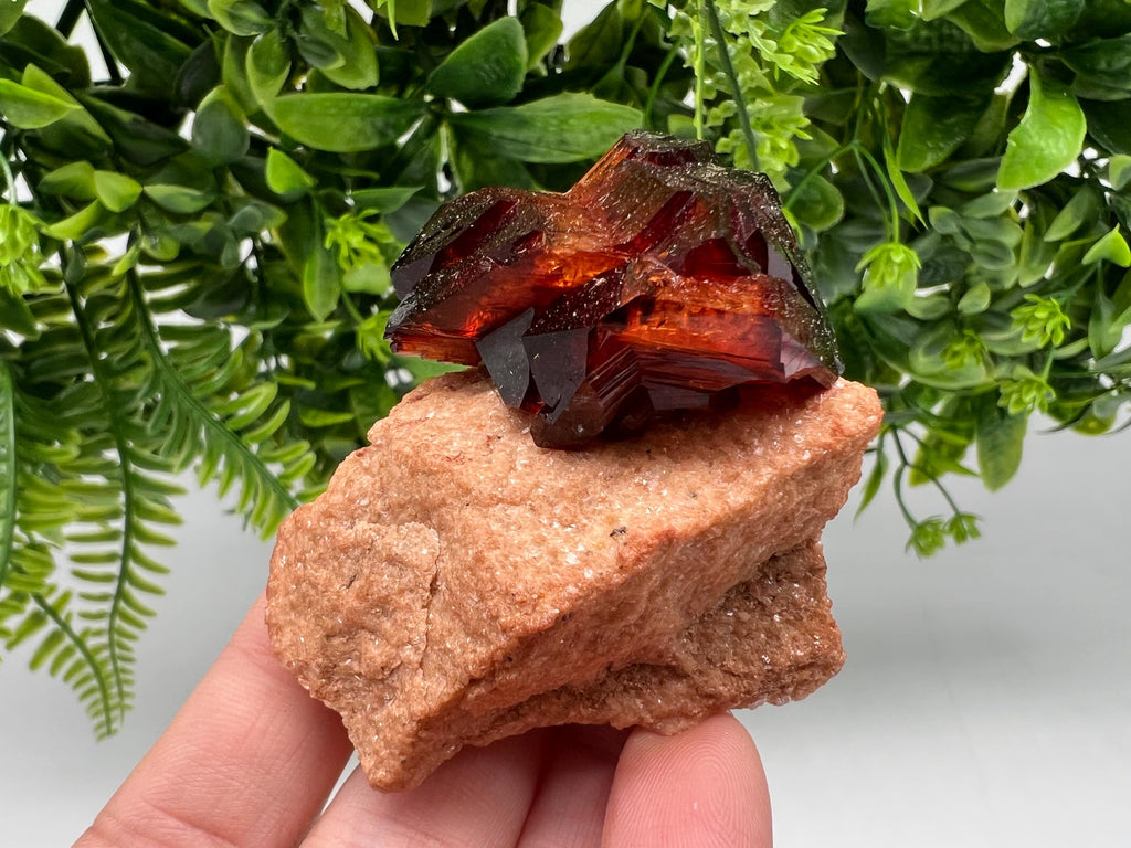 Orange-Brown Arcanite Mineral Specimen, Santa Ana Tin Mine