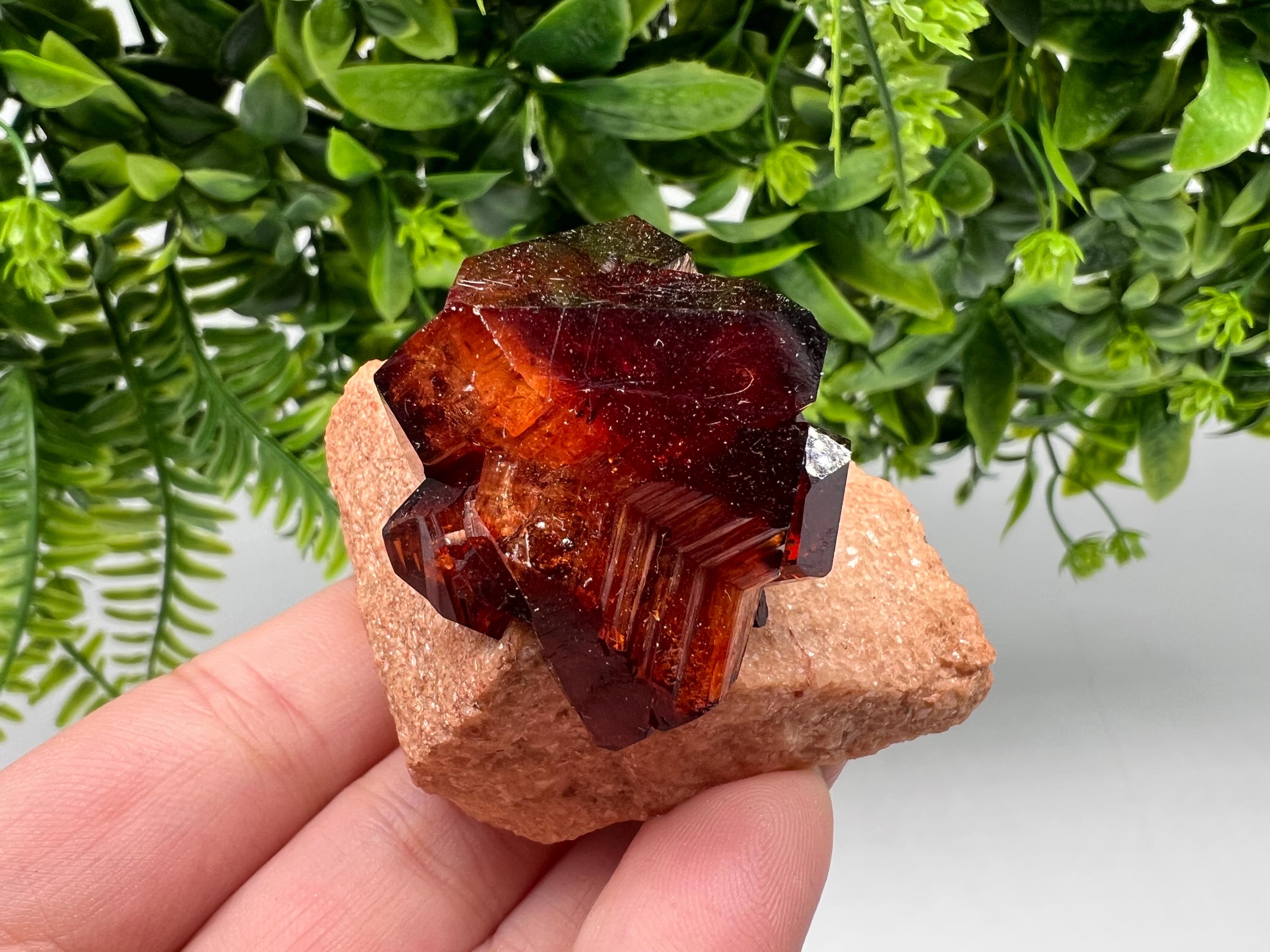 Orange-Brown Arcanite Mineral Specimen, Santa Ana Tin Mine