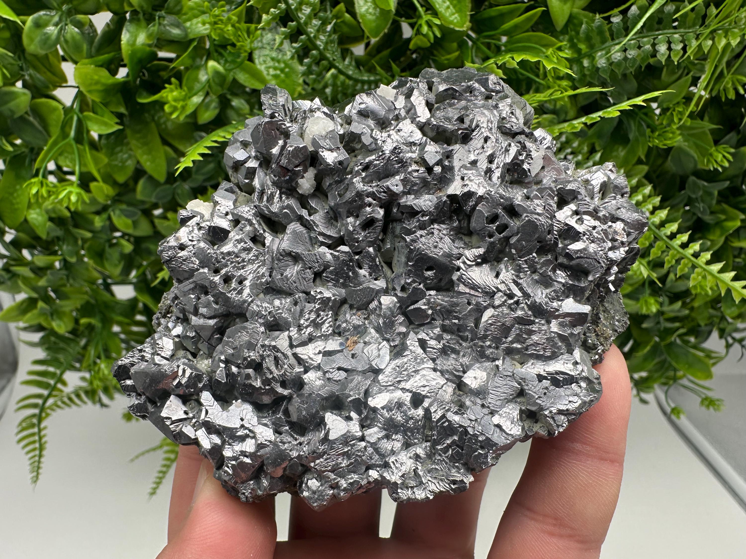 Skeletal Galena Specimen: Mirror-Like Mineral Decor from Bulgaria