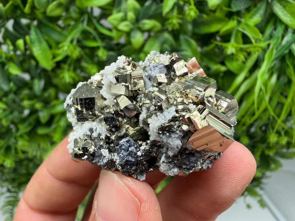Pyrite Sphalerite Quartz  Mineral Specimen, Krushev dol Mine