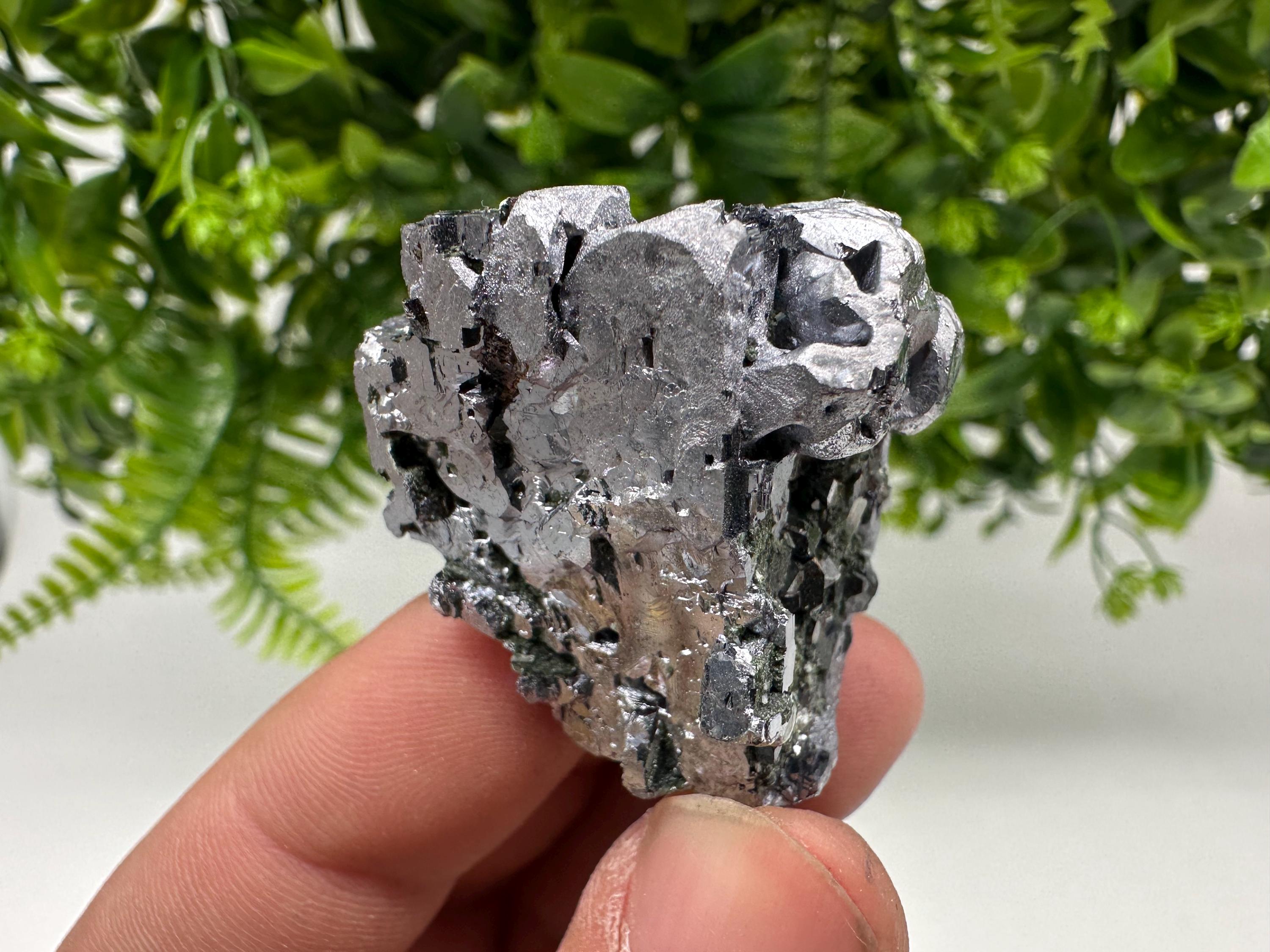 Skeletal Galena on Quartz, Borieva Mine Mineral Specimen