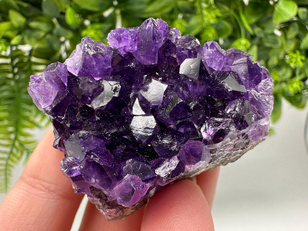 Uruguay Amethyst Crystal: Purple Quartz Home Decor, Energy Stone