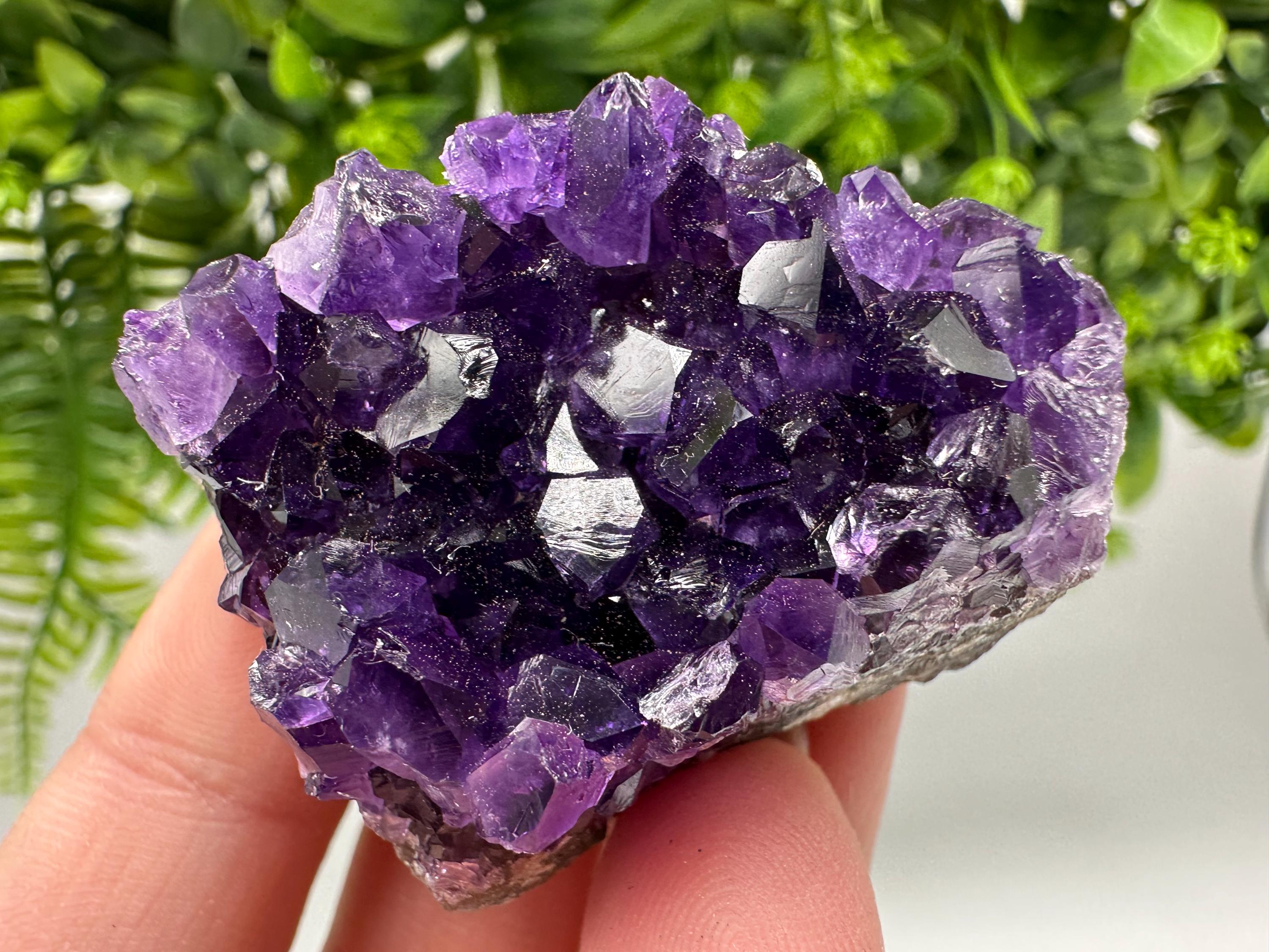 Uruguay Amethyst Crystal: Purple Quartz Home Decor, Energy Stone