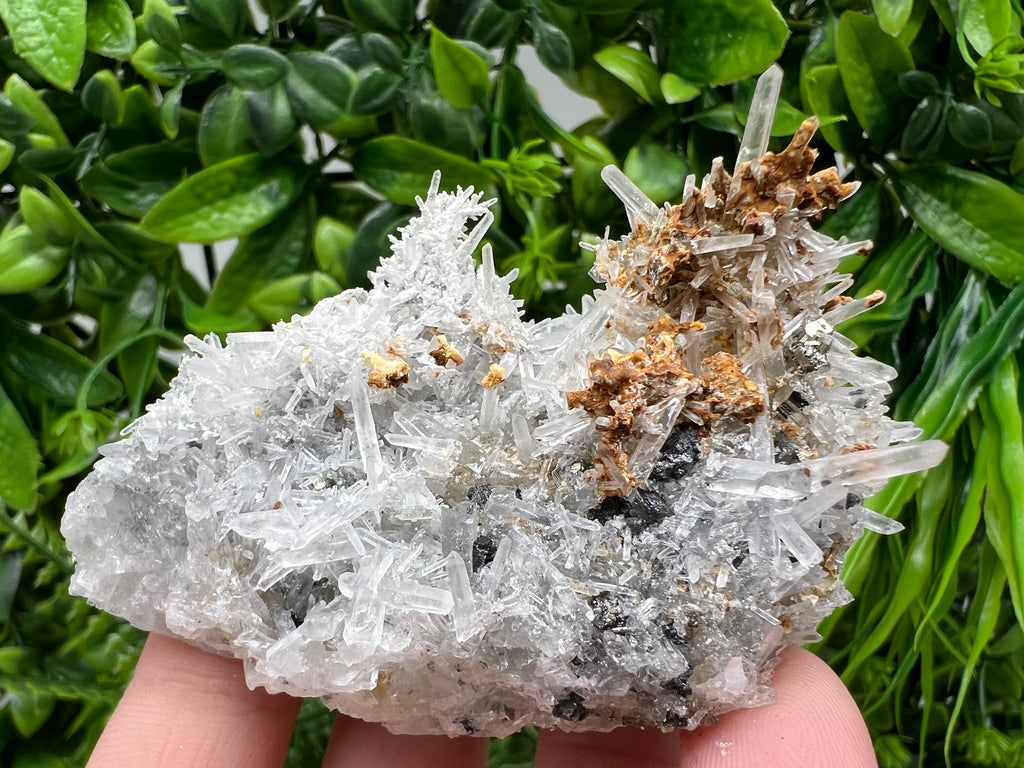 Green Quartz Specimen: Chlorite and Sphalerite Inclusions, Madan Bulgaria