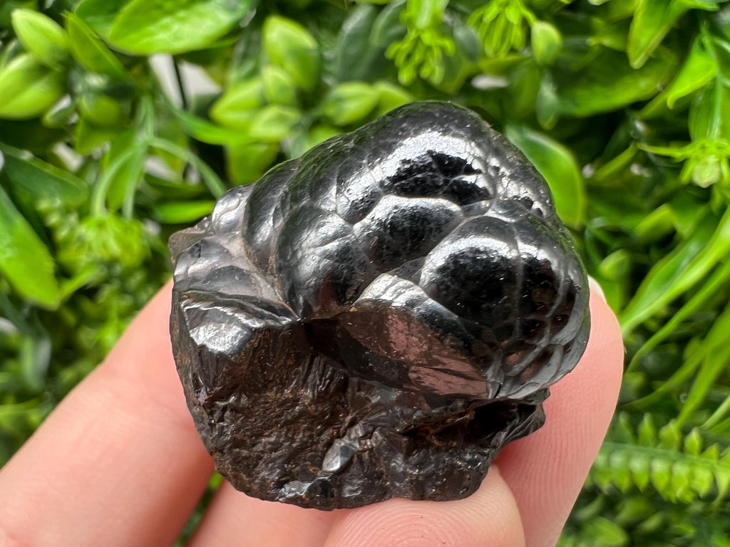 Botryoidal Black Hematite Specimen: Moroccan Crystal, Reiki Chakra