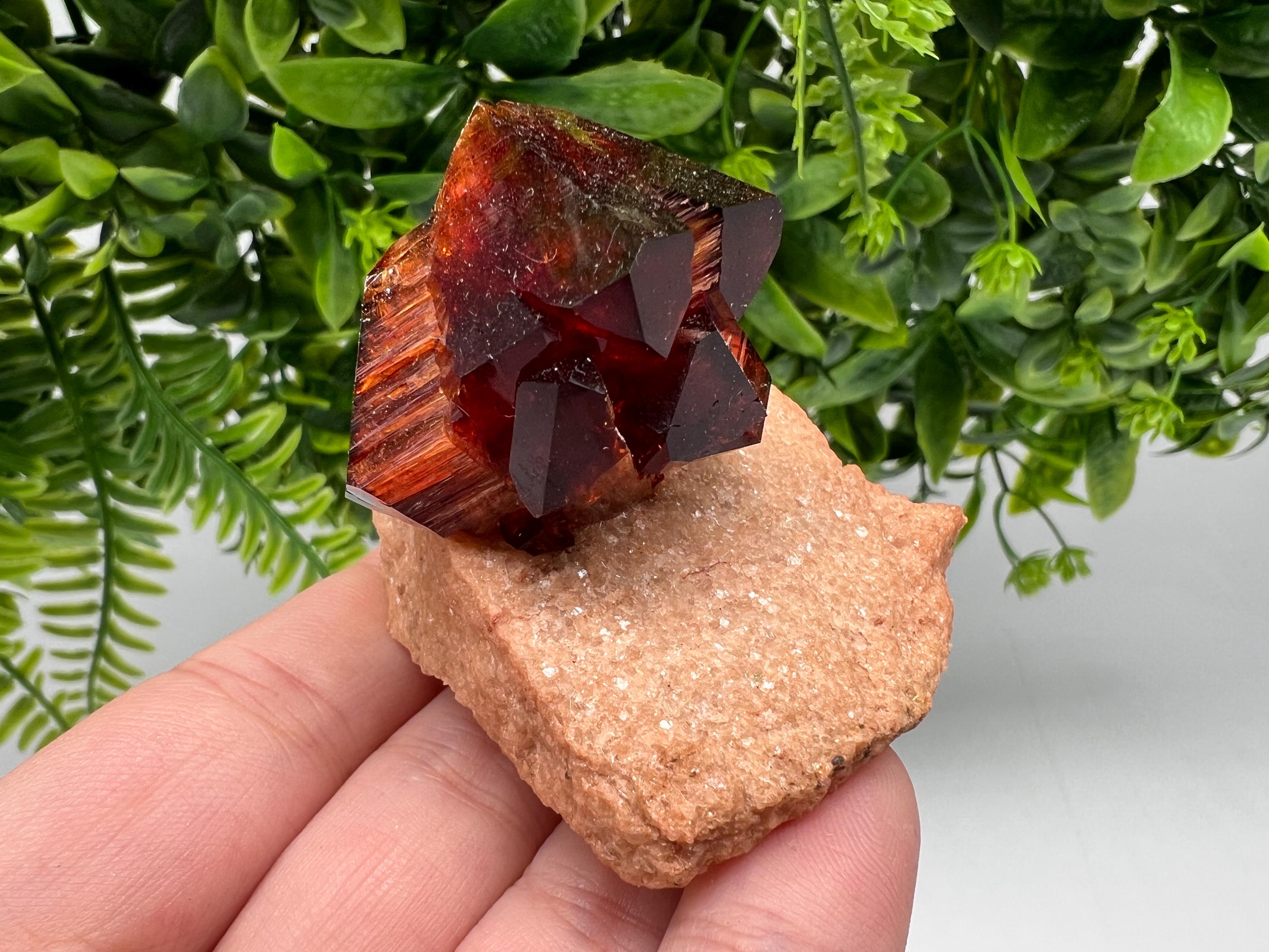 Orange-Brown Arcanite Mineral Specimen, Santa Ana Tin Mine