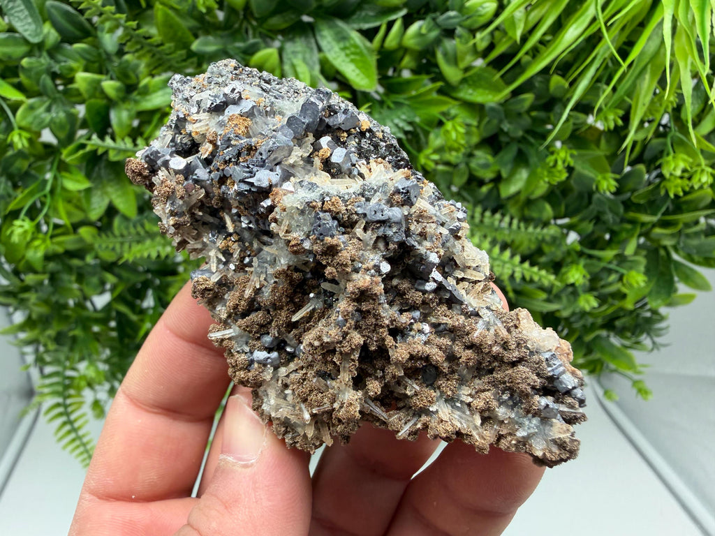 Stunning Galena,Sphalerite on Quartz whit Siderite from 9 th September mine,Madan,Bulgaria,Natural,collectible mineral specimen,home decor