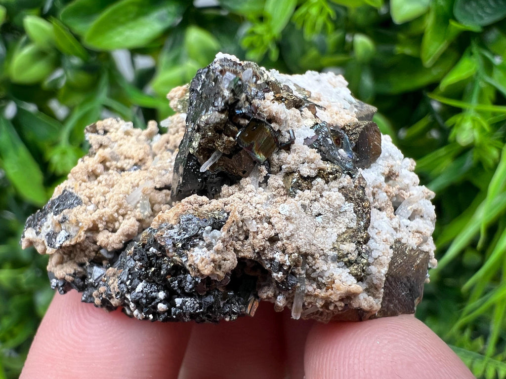 Rainbow Pyrite Siderite Mineral Specimen: Madan Bulgaria Collectible
