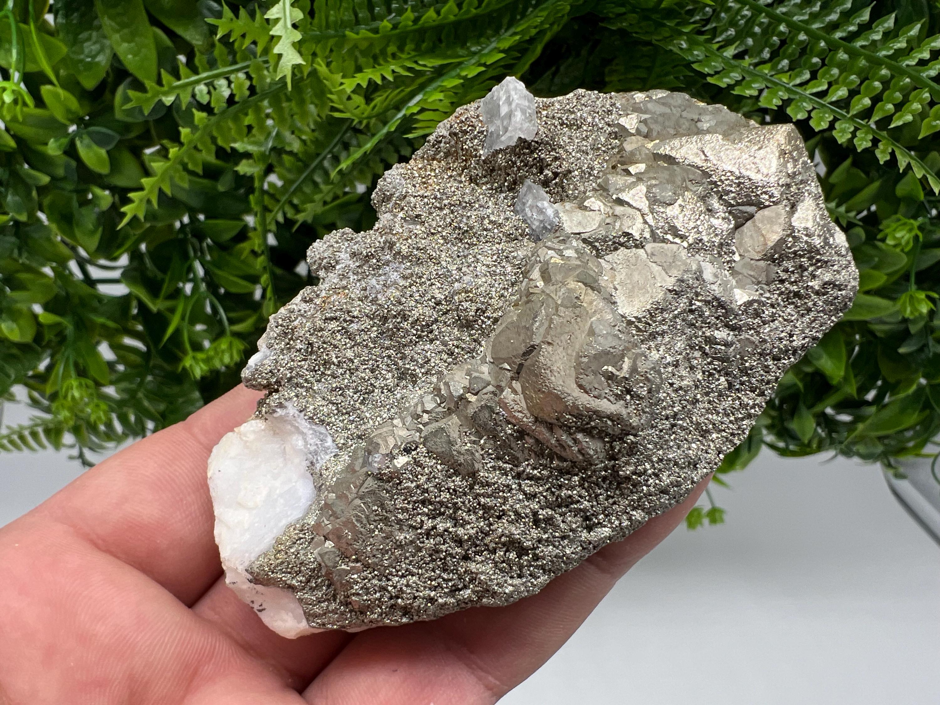 Barite Marcasite Cluster on Chalcedony - Androvo Mine Bulgaria