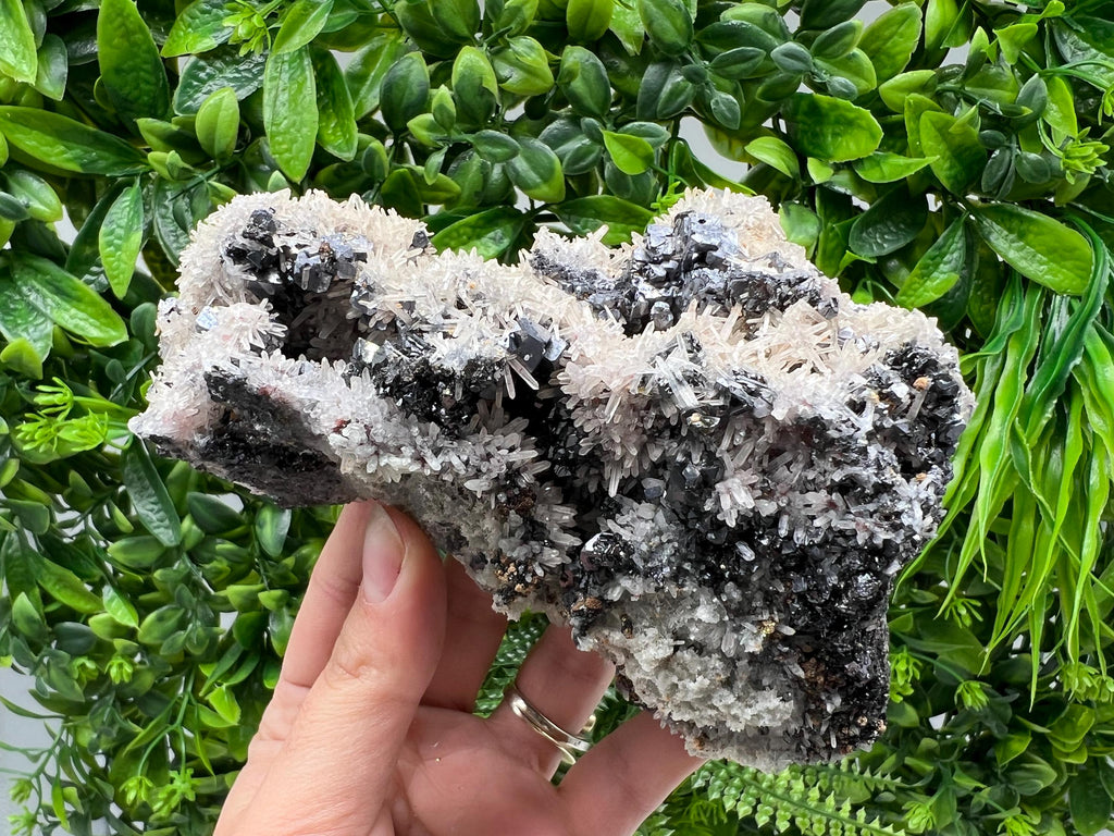 Galena Cluster with Siderite and Quartz, 9th September Mine, Bulgaria