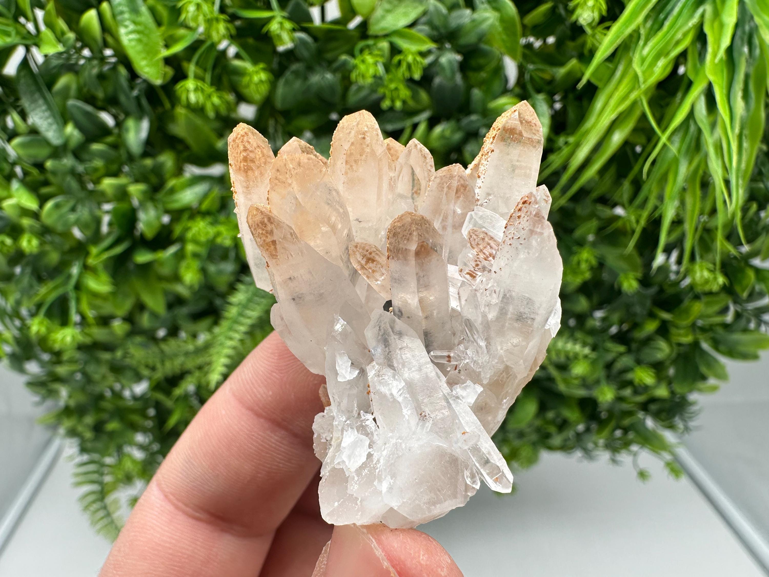 Stunning Quartz covered whit iron oxide limonite natural minerals souvenir crystal home decor stone collection minerals 9 th September mine