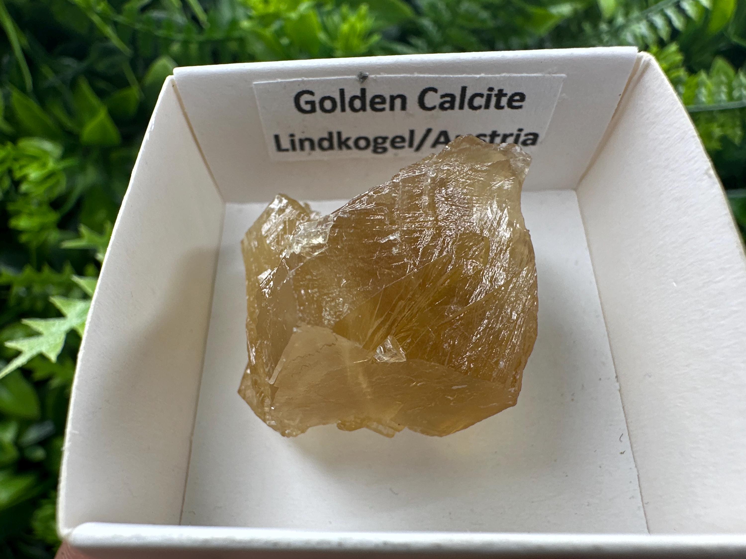 Raw Honey Calcite Crystal: Rough Golden Calcite Stone (3/3/2.5cm)