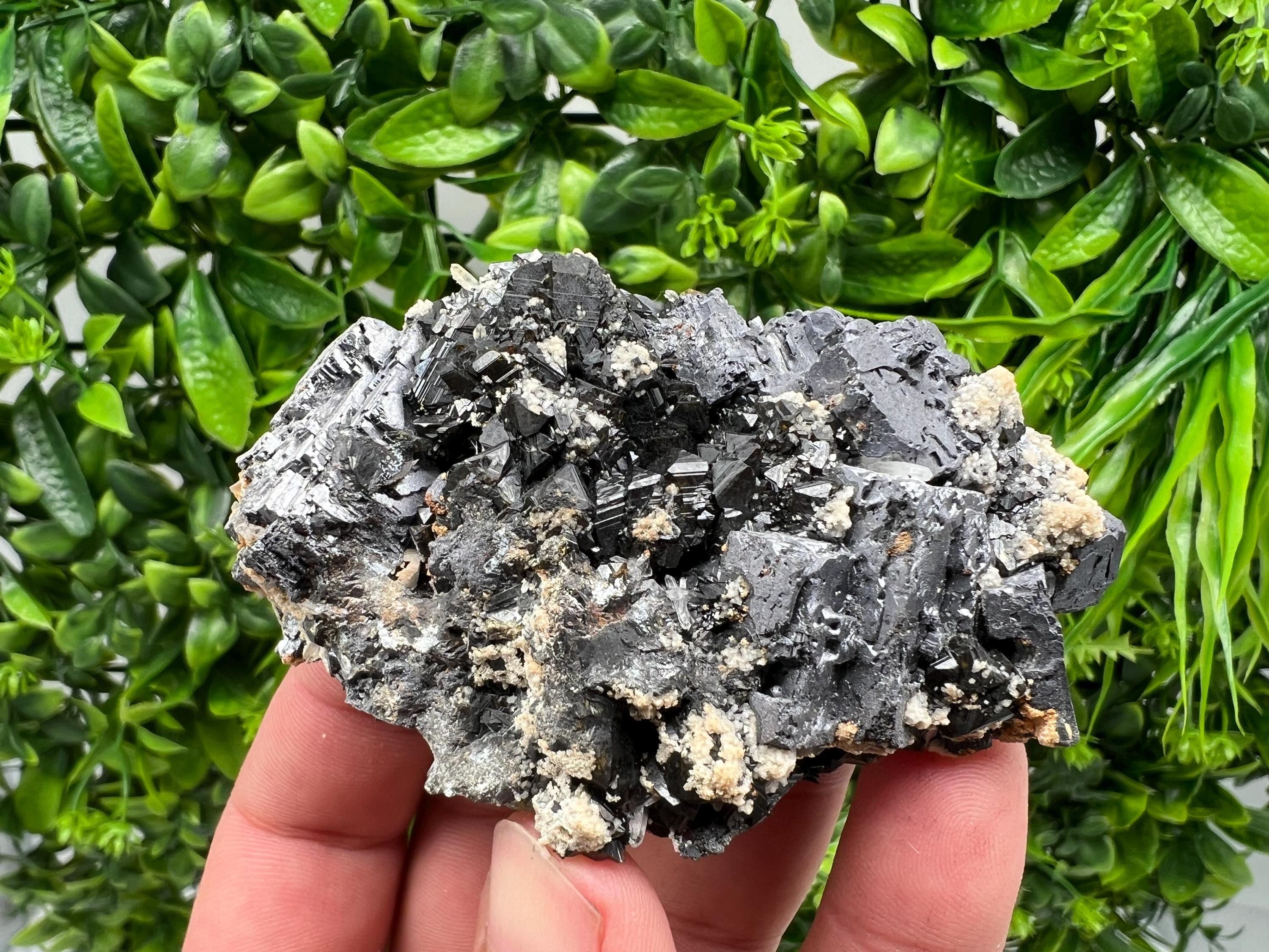 Skeleton Galena Cluster: Rare Morphology Crystal Mineral Souvenir
