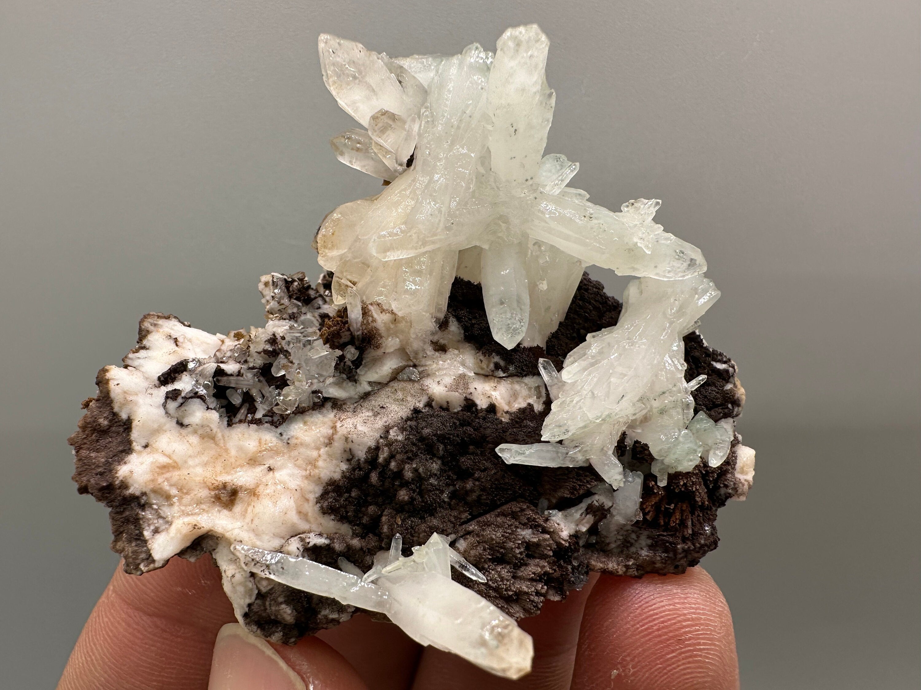 Chlorite Quartz on Rhodochrosite with Dolomite - September 9th Mine