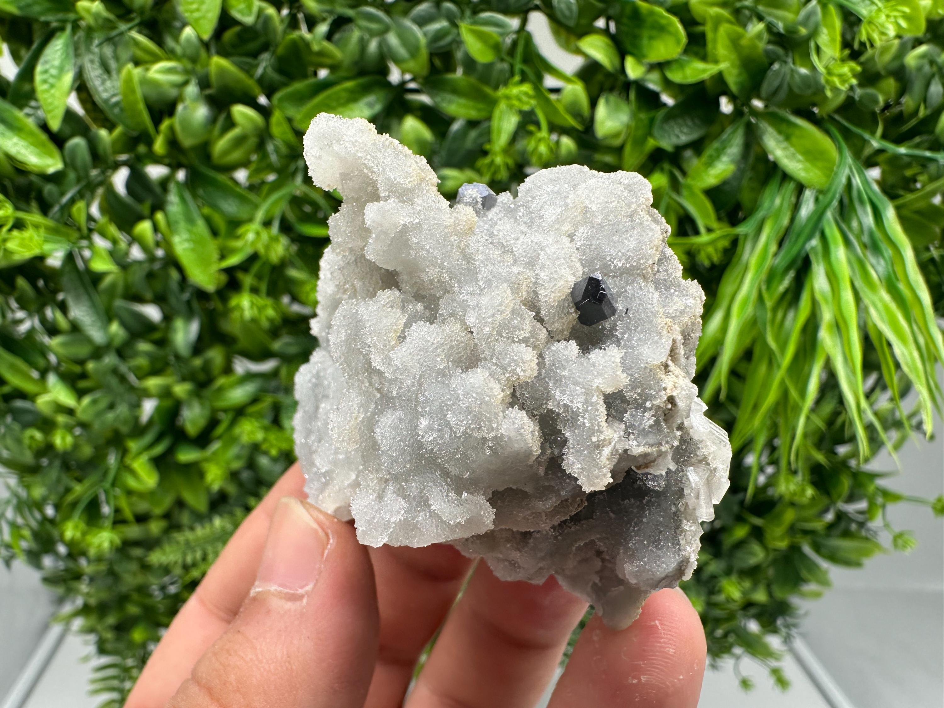Galena on Chalcedony Mineral Specimen, Krushev dol Mine, Bulgaria