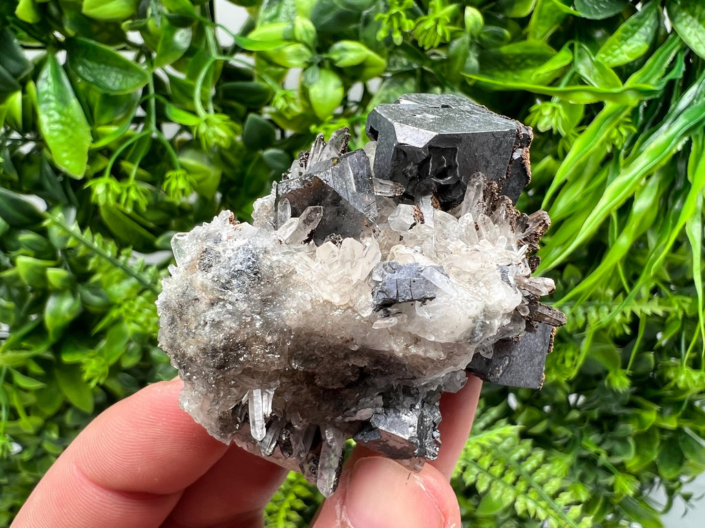 Stunning Galena,Sphalerite on Quartz whit Siderite from 9 th September mine,Madan,Bulgaria,Natural,collectible mineral specimen,home decor