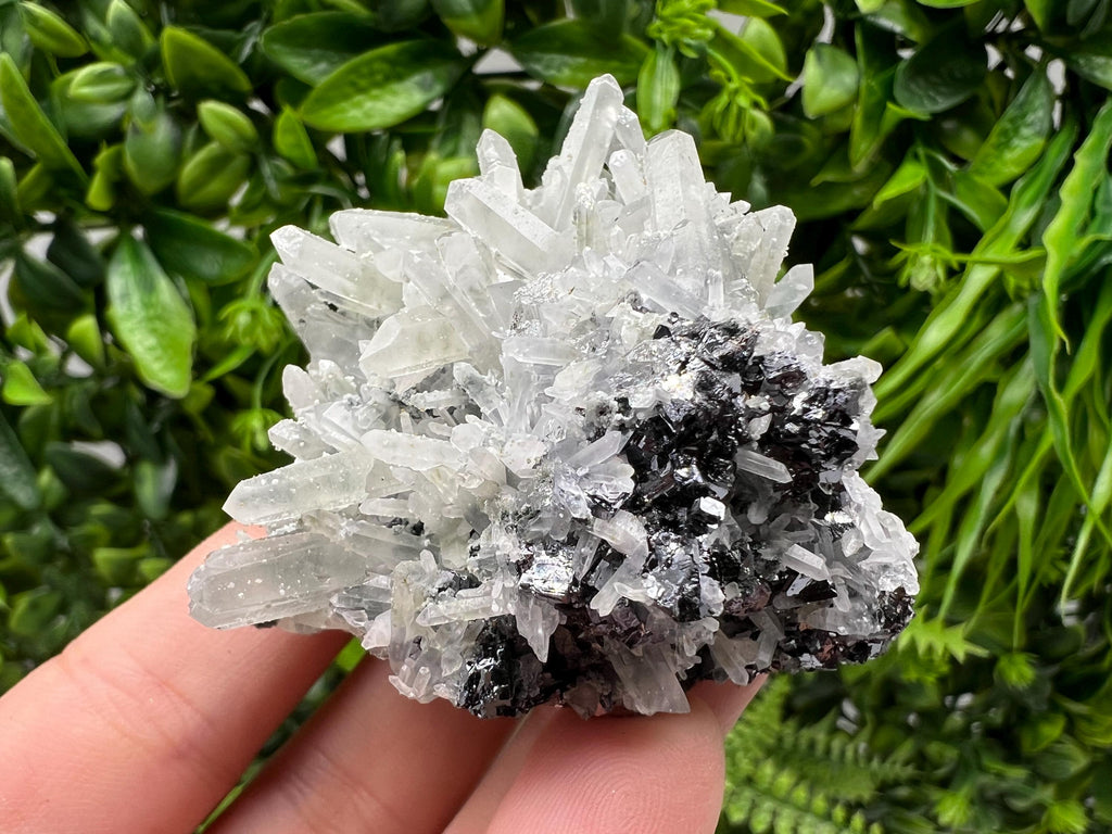 Transparent Quartz Cluster, Borieva Mine Mineral Specimen, Home Decor Crystal