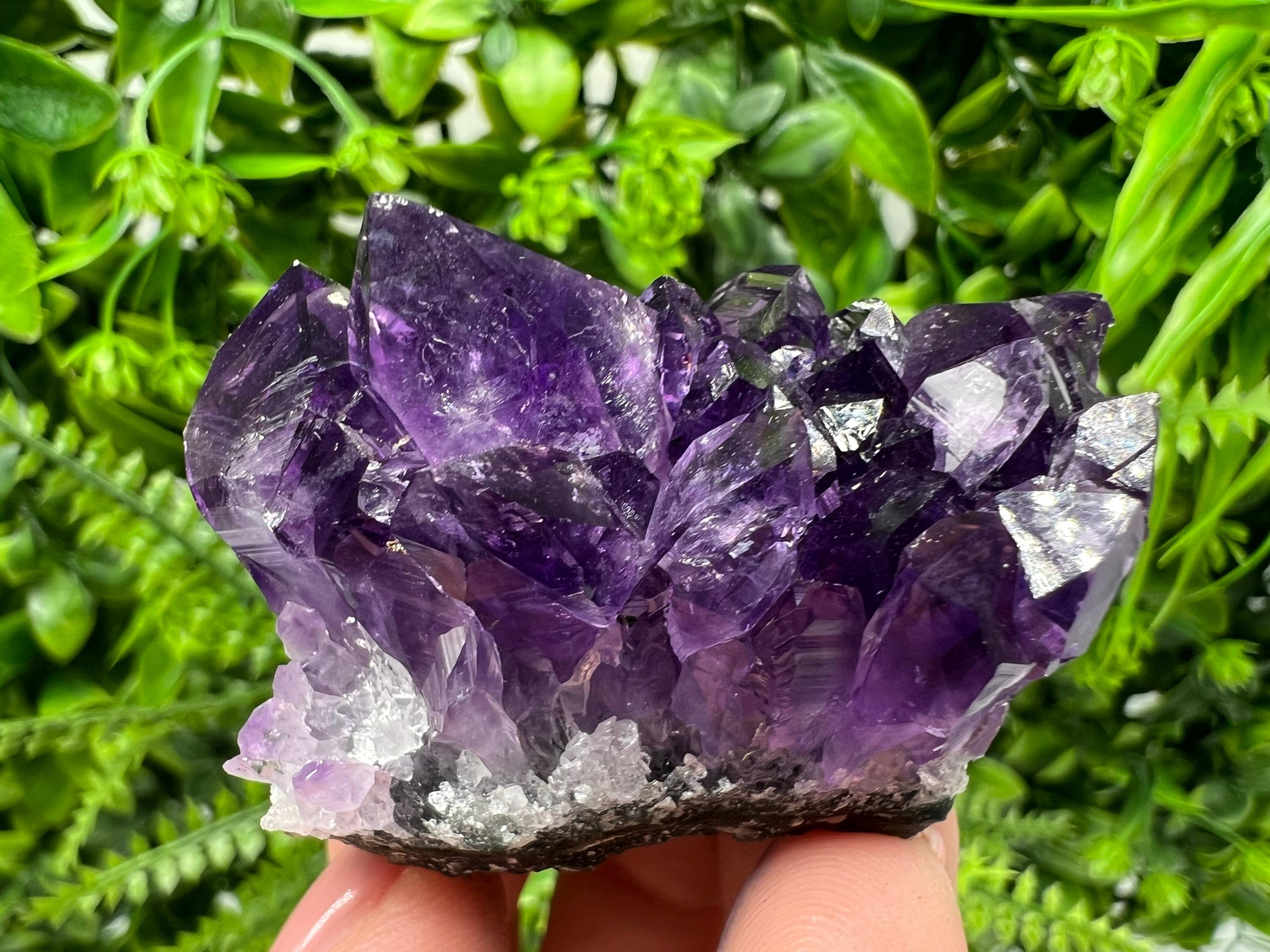 Uruguay Amethyst Crystal: Purple Quartz Home Decor, Energy Stone