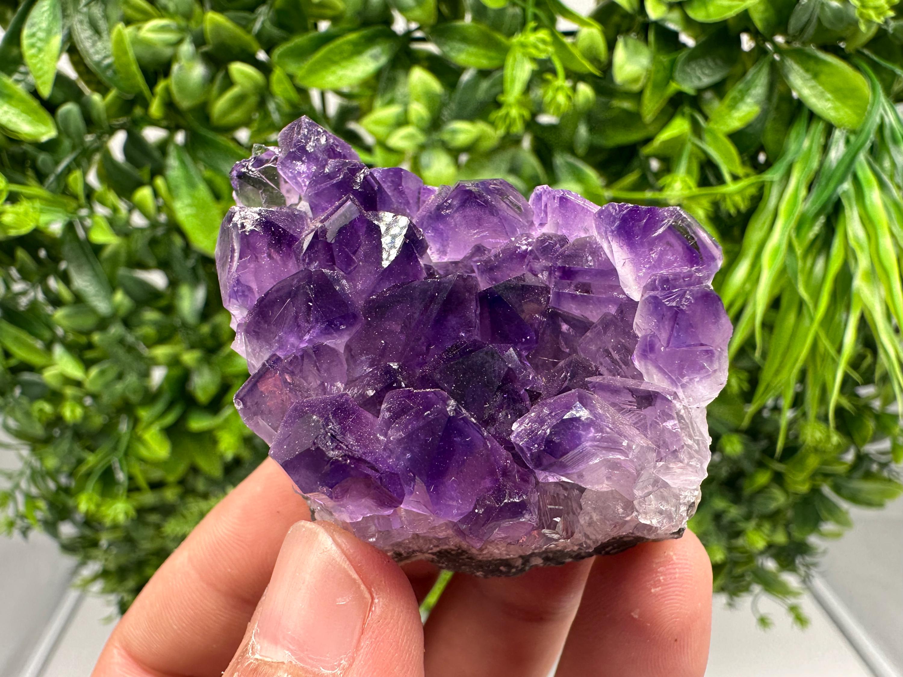 Natural Purple Amethyst Cluster, Uruguay Crystal, Home Decor