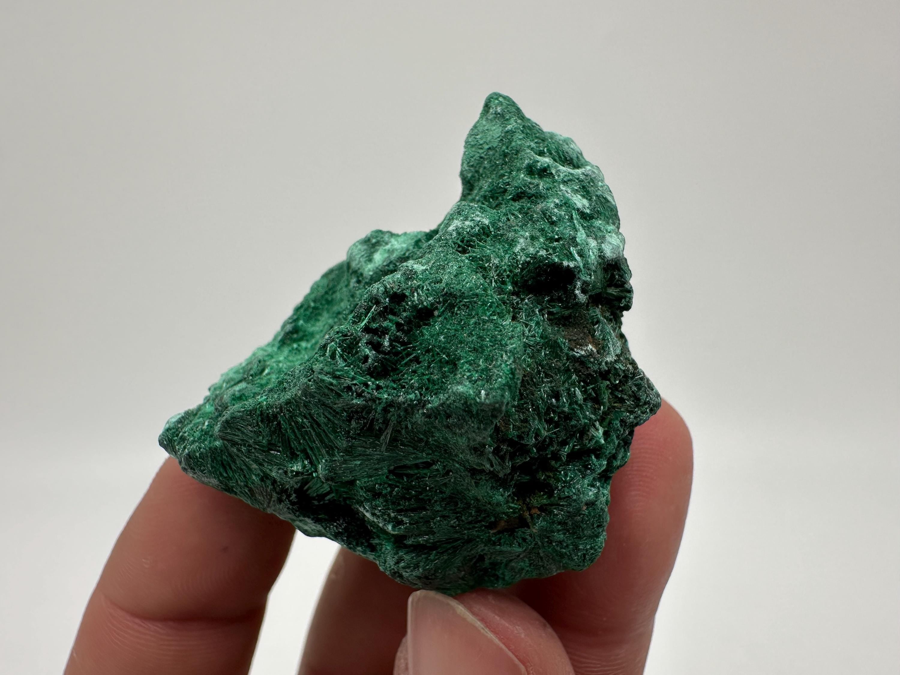 Polished Green Malachite Crystal, Congo Mineral Specimen