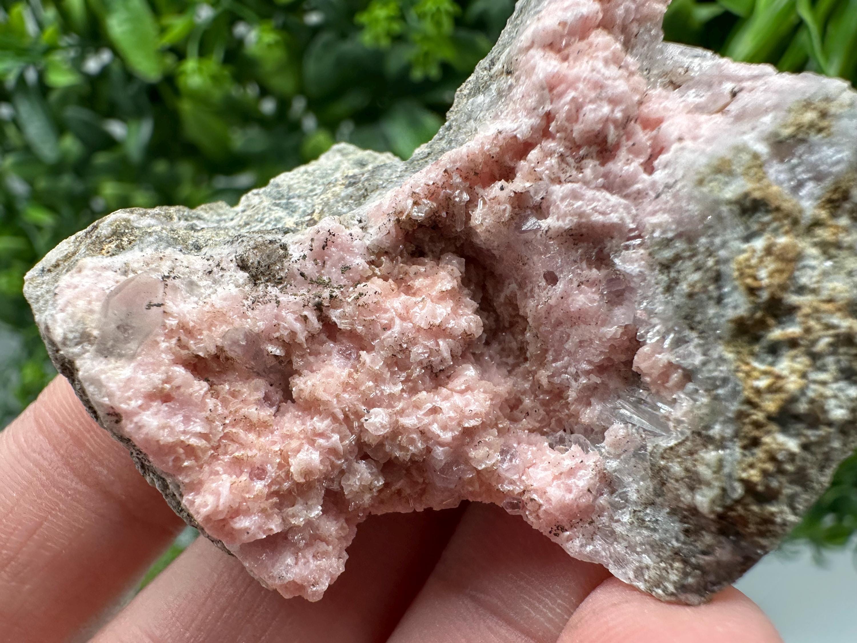 Pink Rhodochrosite Crystal: Starnica Mine, Bulgaria, Home Decor