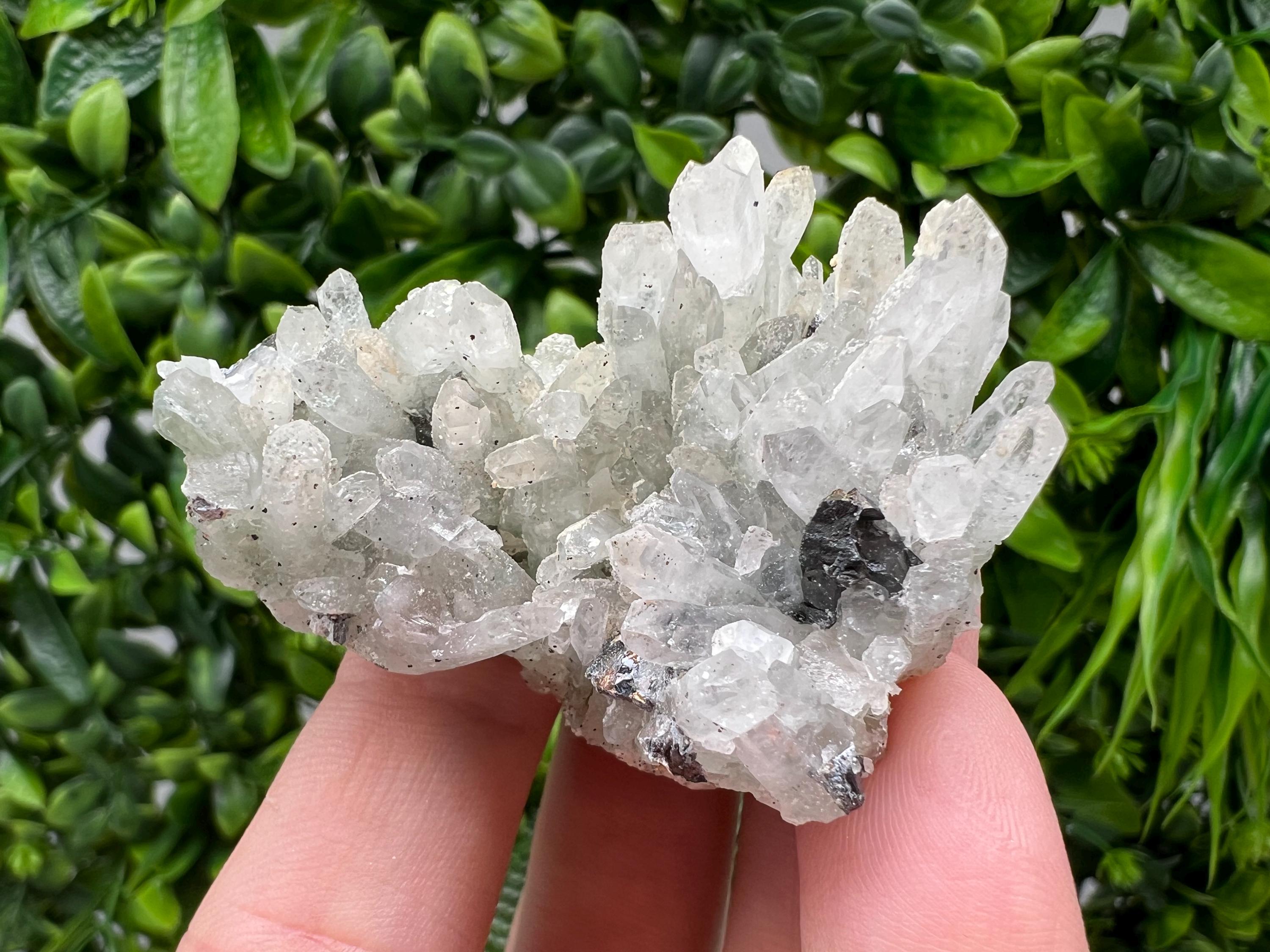 Wonderful Transparent Quartz on Chlorite Matrix,From Borieva mine,Madan,Bulgaria,Quartz,Quartz crystal,mineral specimen,collection quartz