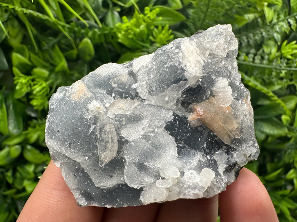 Apophyllite Stilbite on Chalcedony Specimen, India Crystal