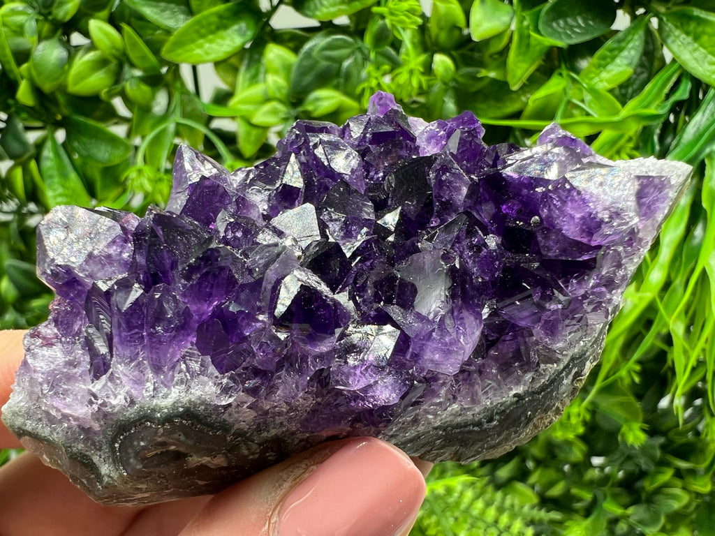 Uruguay Amethyst Crystal: Purple Quartz Home Decor, Energy Stone