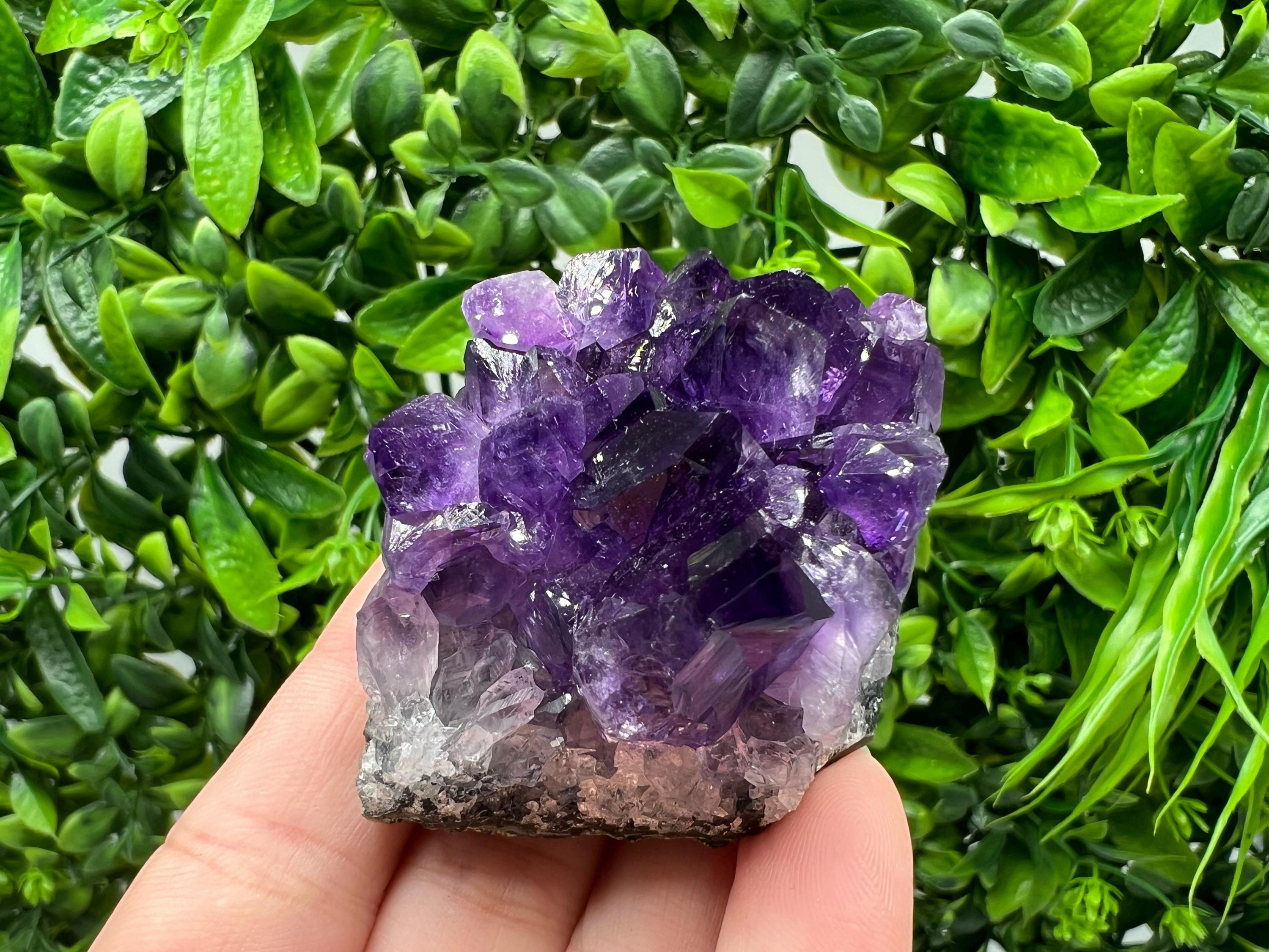 Uruguay Amethyst Crystal: Purple Quartz Home Decor, Energy Stone