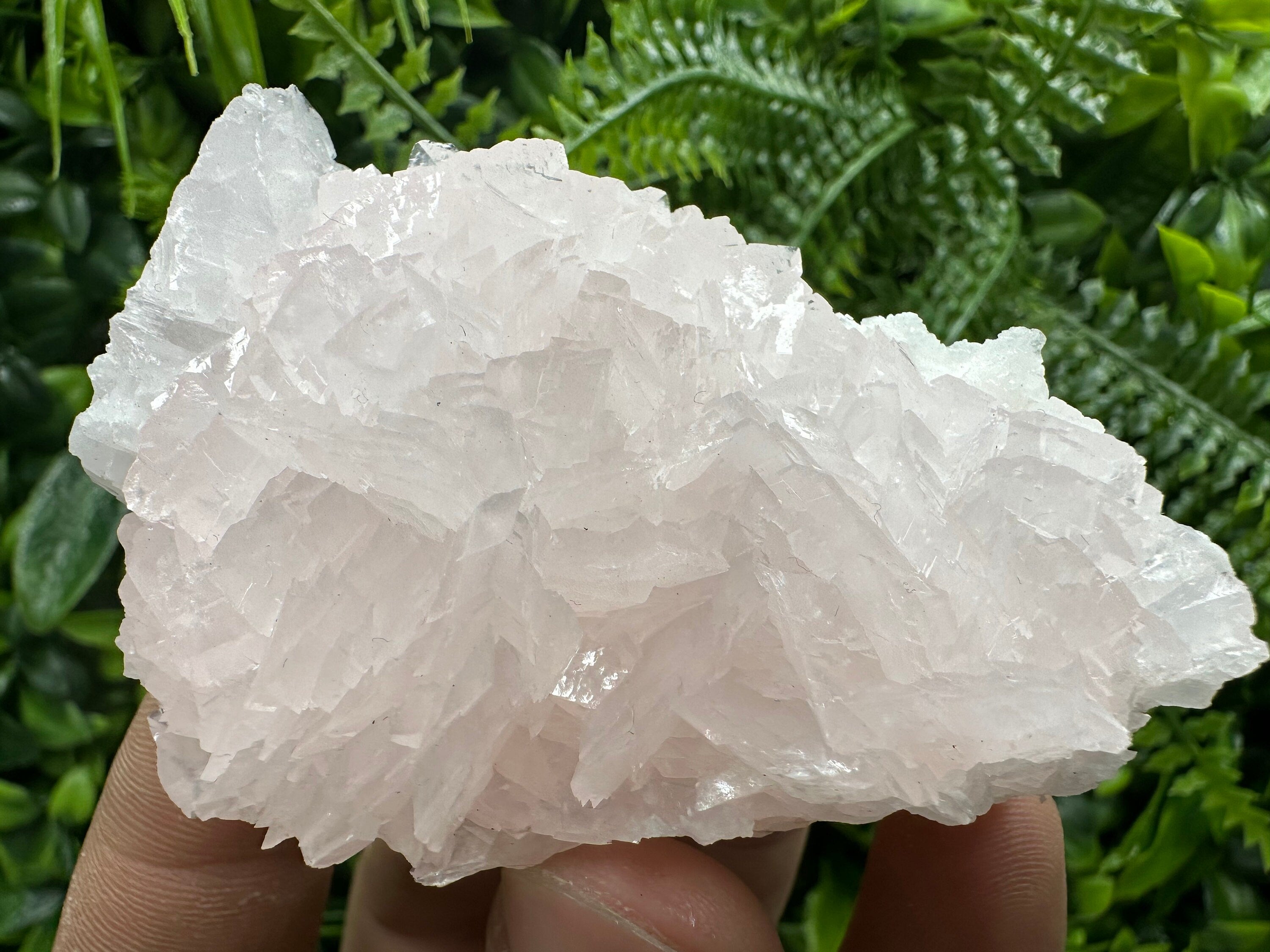 Fluorescent Mangano Calcite Specimen: Rhodopes, Bulgaria Mineral Decor