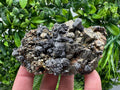 Rainbow Pyrite & Sphalerite on Quartz: Natural Crystal Home Decor