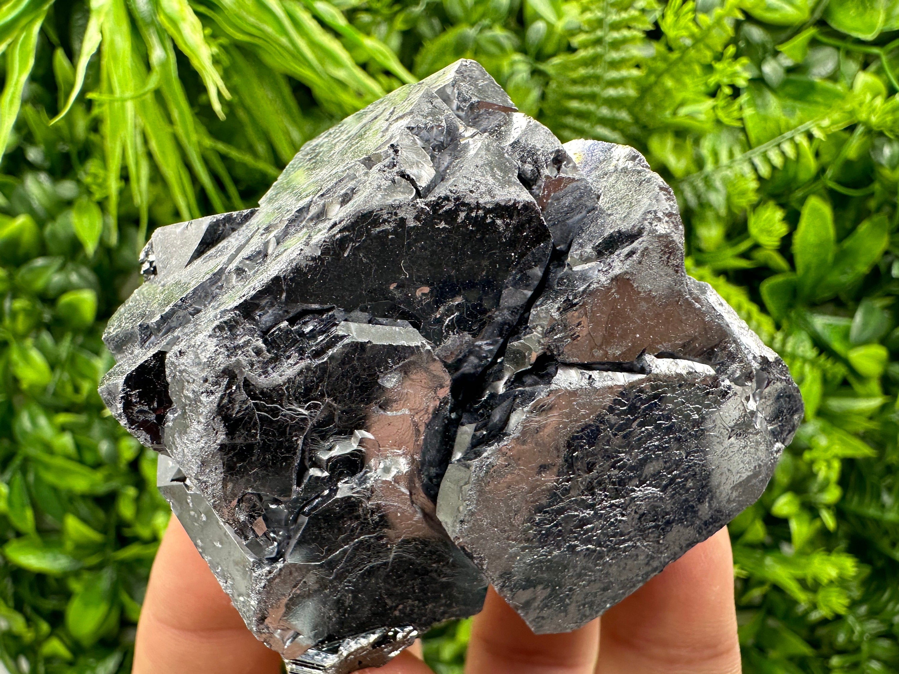 Mirror Galena Crystal: Natural Mineral Specimen, Bulgaria