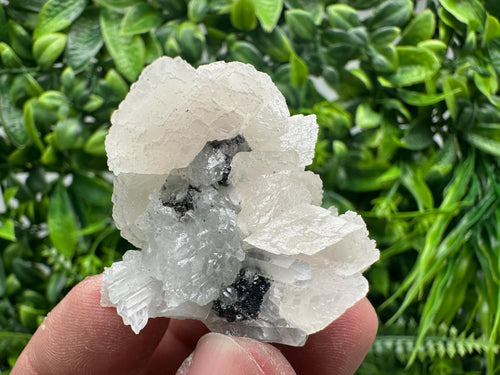 Calcite on Quartz with Sphalerite, Borieva Mine Mineral Specimen