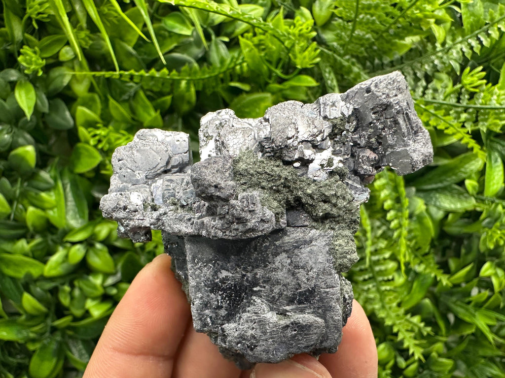 Skeletal Galena Cluster: Natural Mineral Specimen, Home Decor Crystal