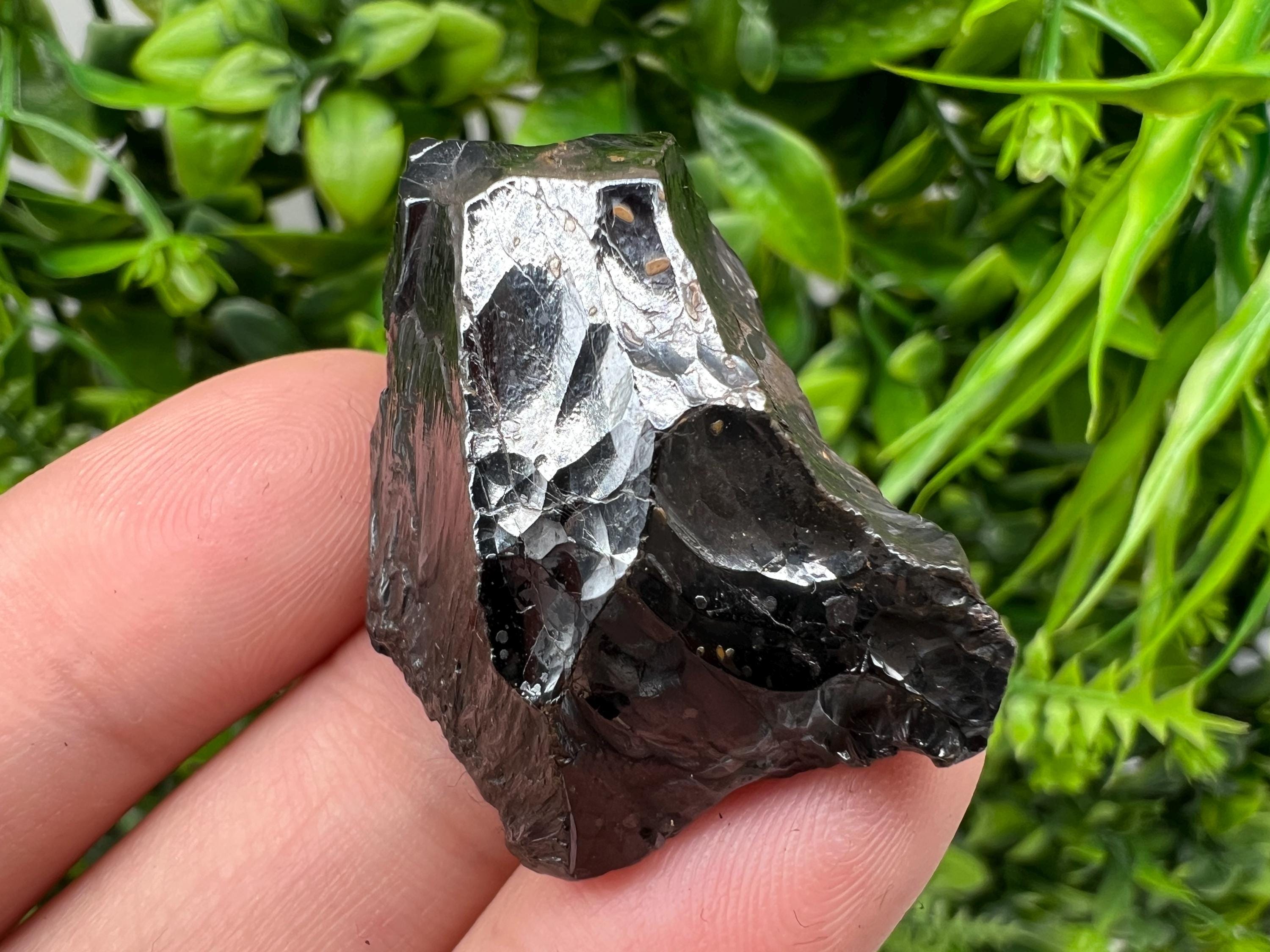 Botryoidal Black Hematite Specimen: Moroccan Crystal, Reiki Chakra Stone