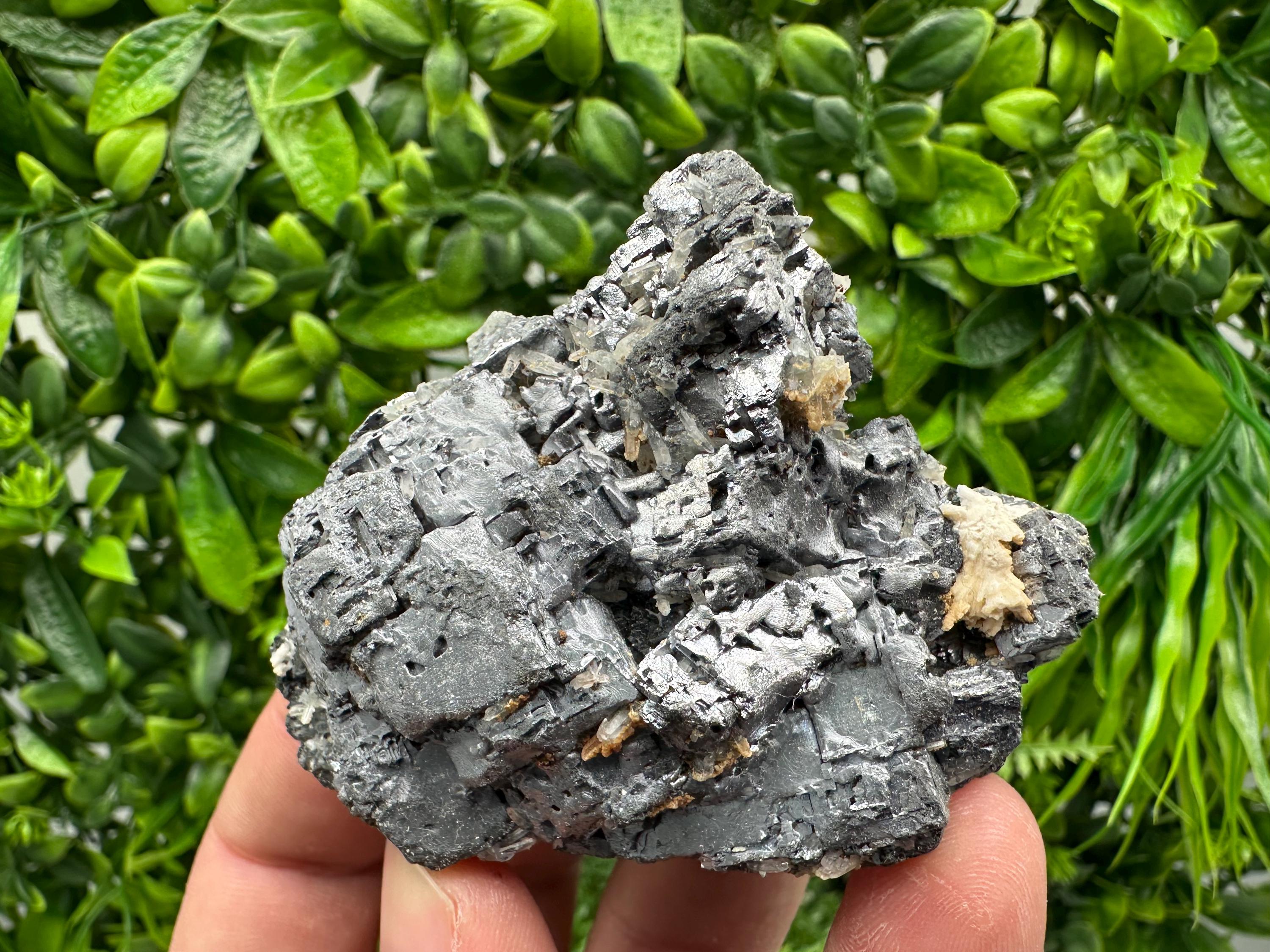 Skeletal Galena on Sphalerite, Bulgaria Crystal Mineral Specimen