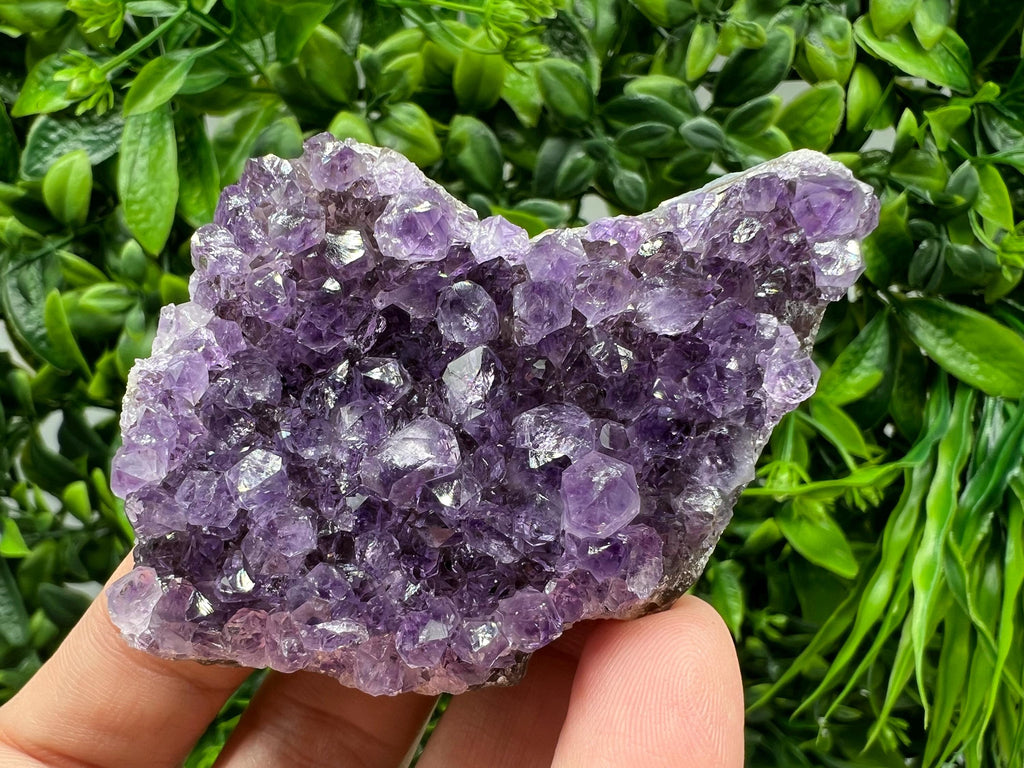 Natural Purple Amethyst Cluster, Uruguay Crystal, Home Decor