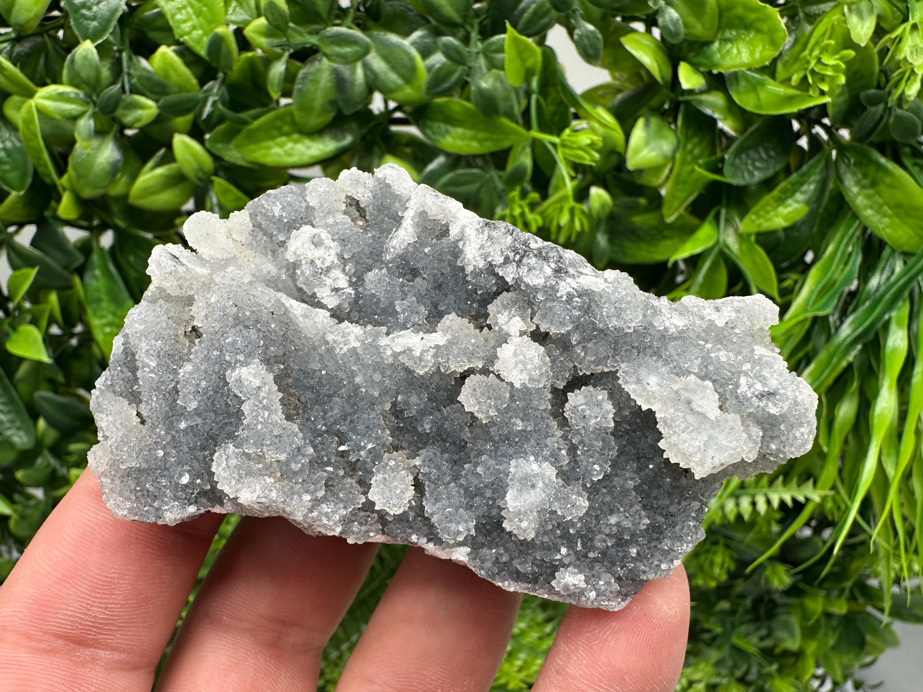 Natural Chalcedony Specimen: India Crystal Mineral, Home Decor
