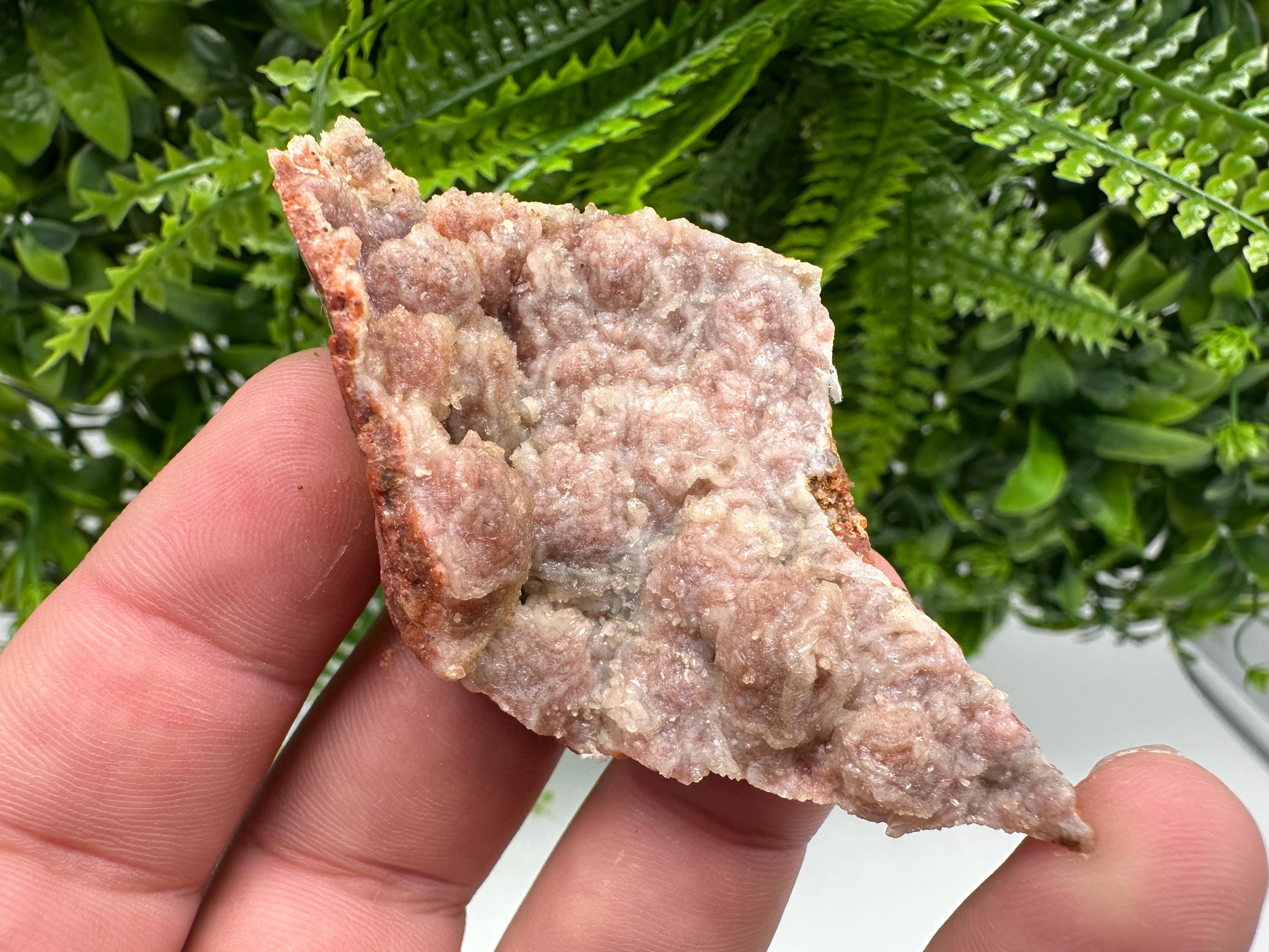 Moroccan Red Chalcedony Crystal Specimen: Rare Mineral Gift