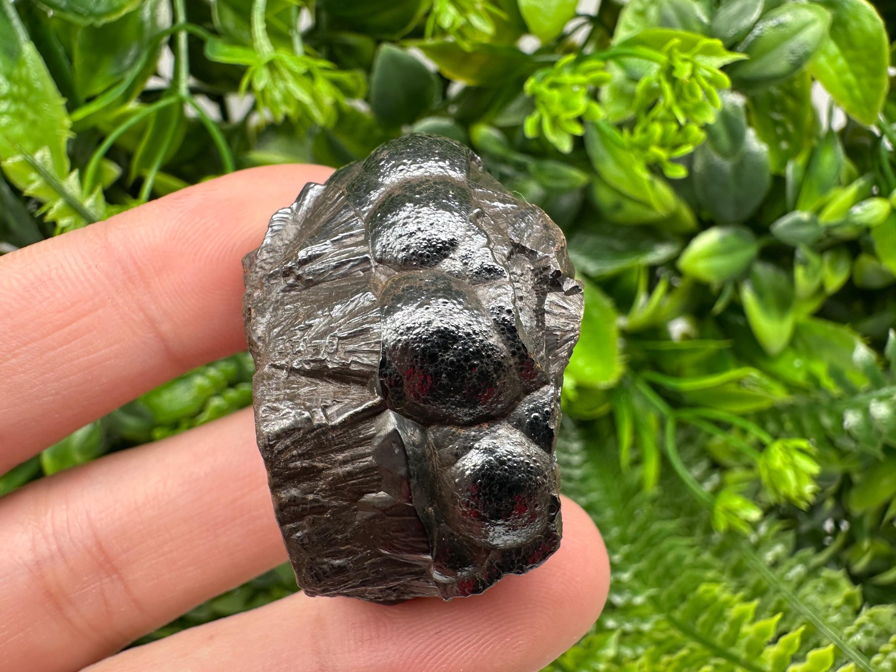 Moroccan Black Botryoidal Hematite Specimen: Chakra Reiki Crystal